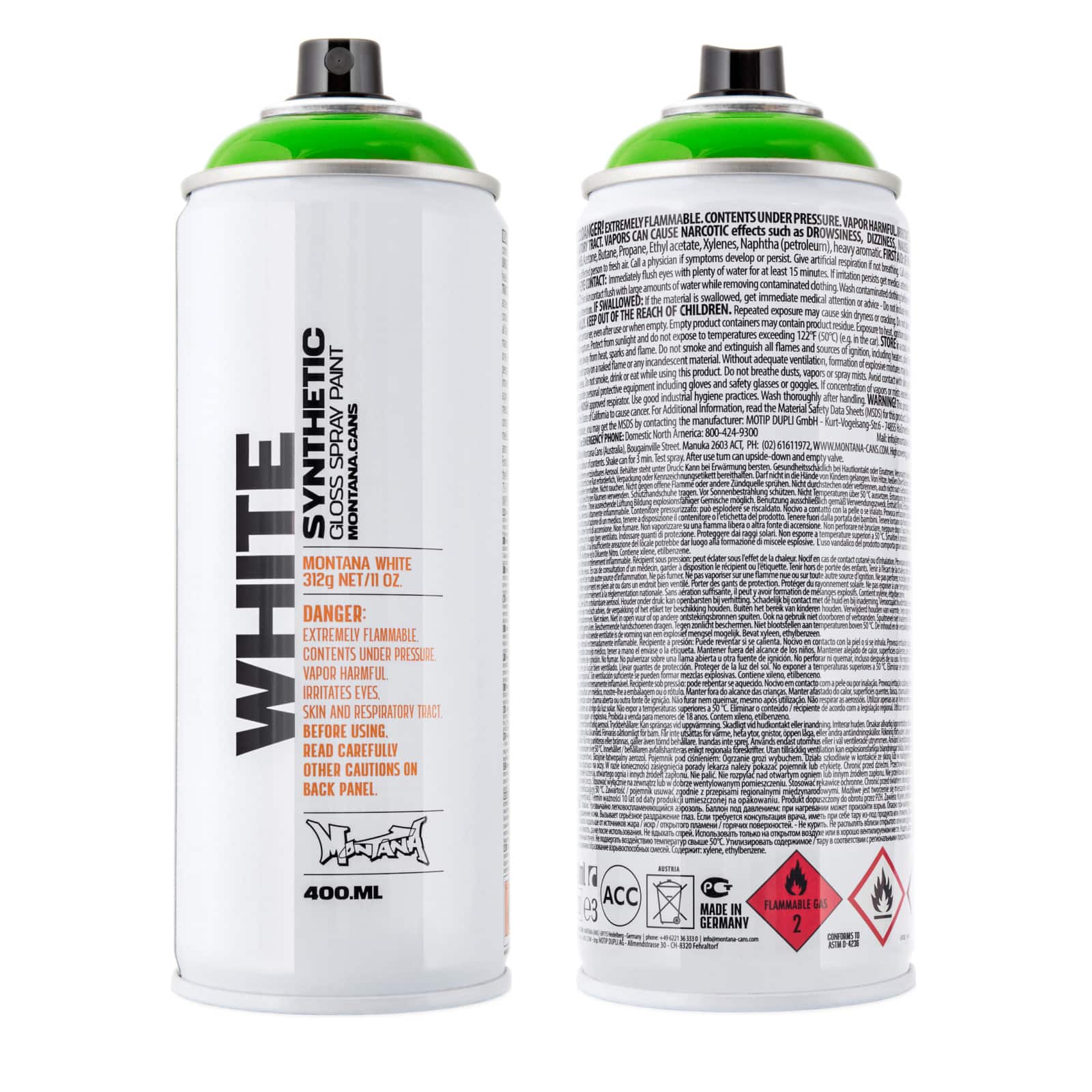 Montana&#x2122; Cans WHITE Spray Paint