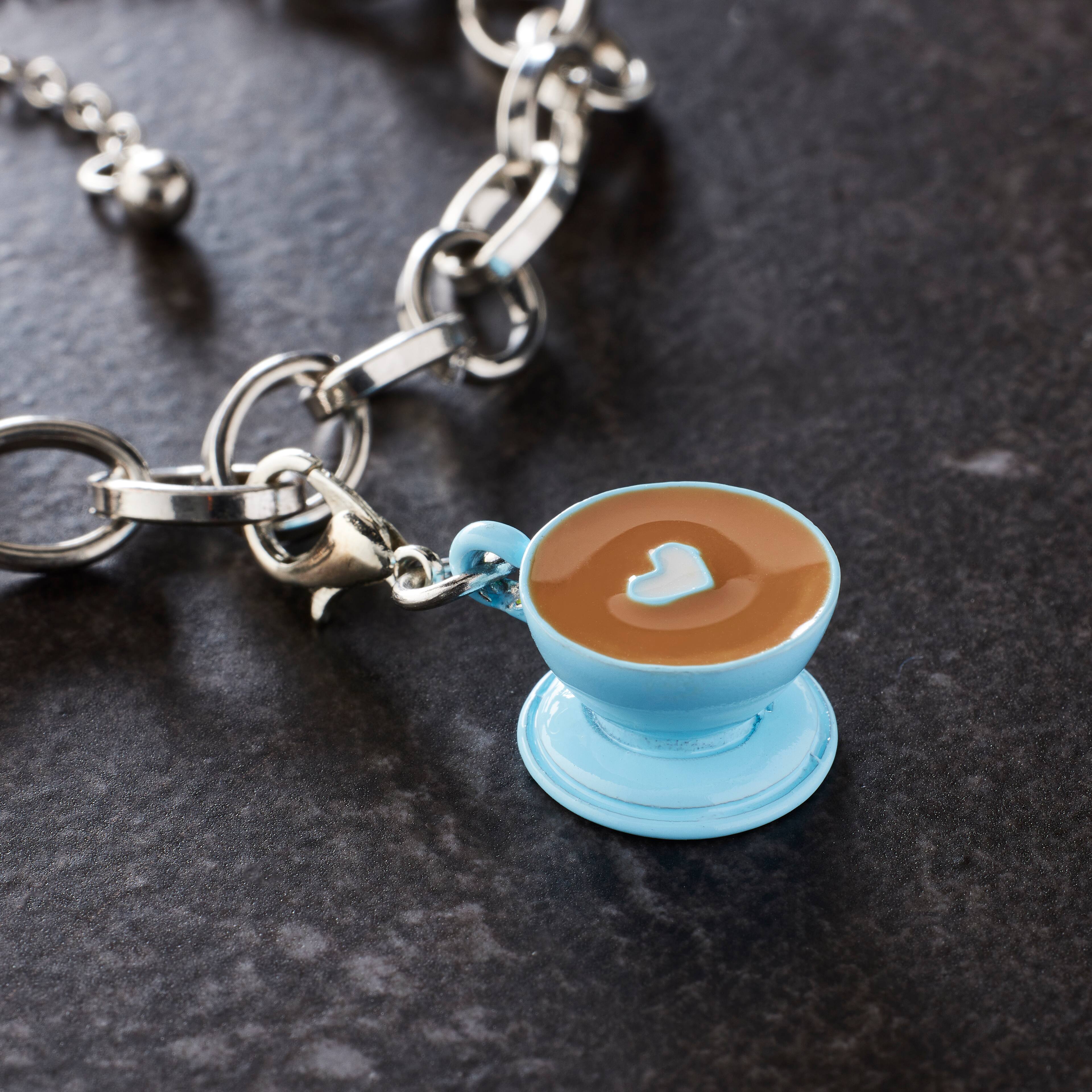 thumbnail image 2 of 2pc Or 10pc Coffee Bean Charm Coffee Shop Charm Coffee 2 of 9