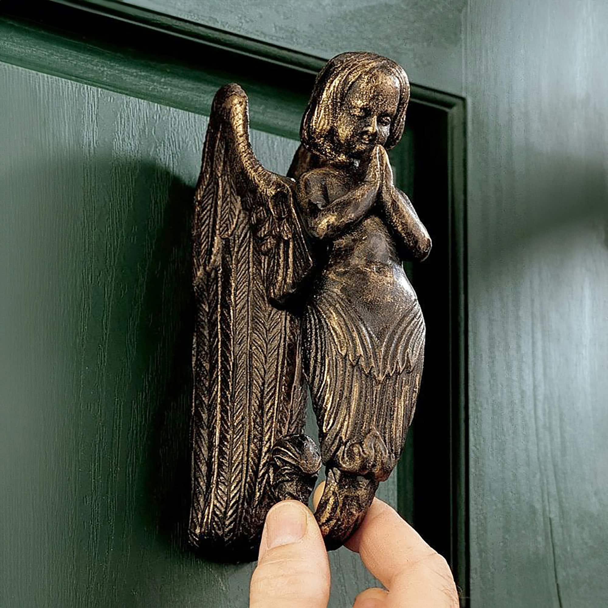 Design Toscano 6.5&#x22; Balinese Winged Mermaid Door Knocker