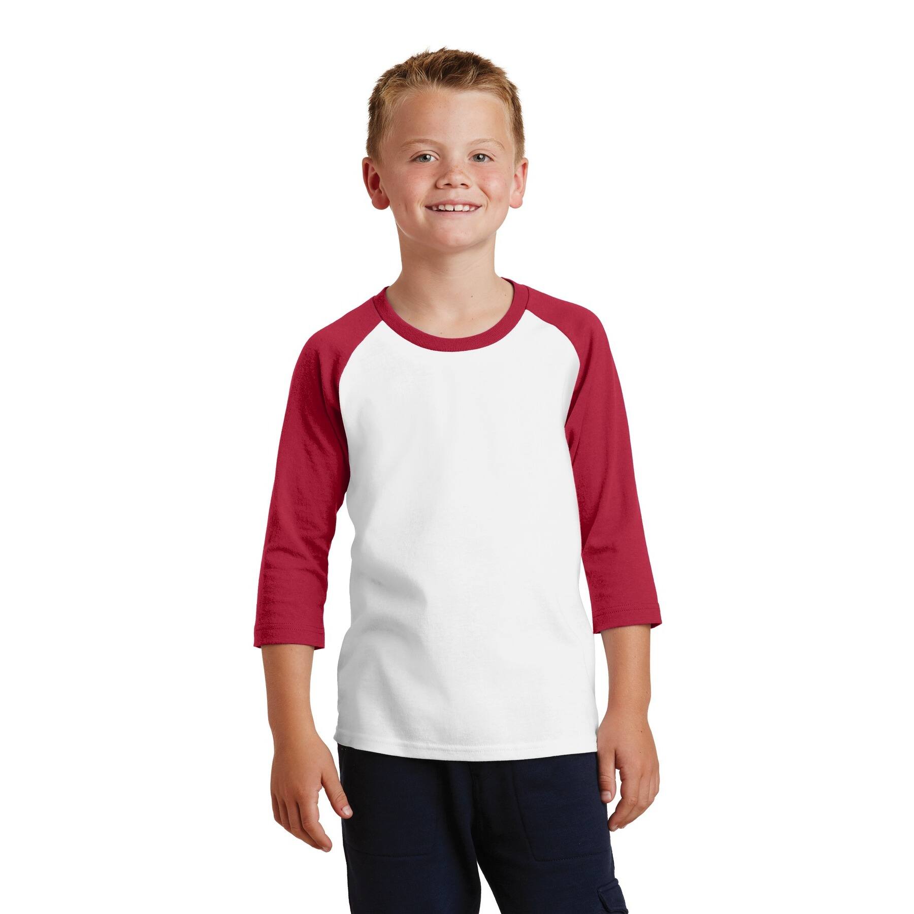 Port &#x26; Company Youth Raglan Tee
