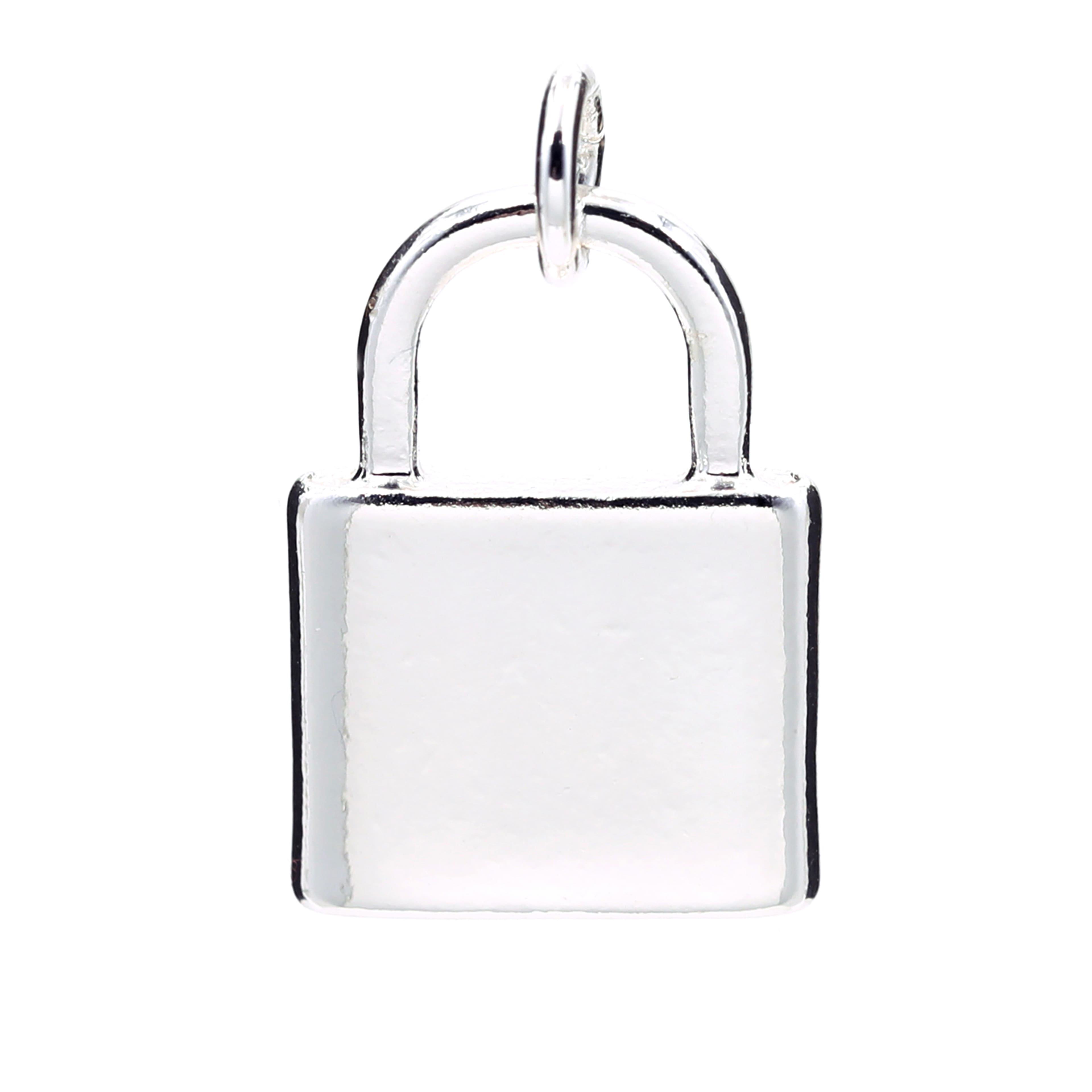 Silver Plated Lock Charm by Bead Landing&#x2122;