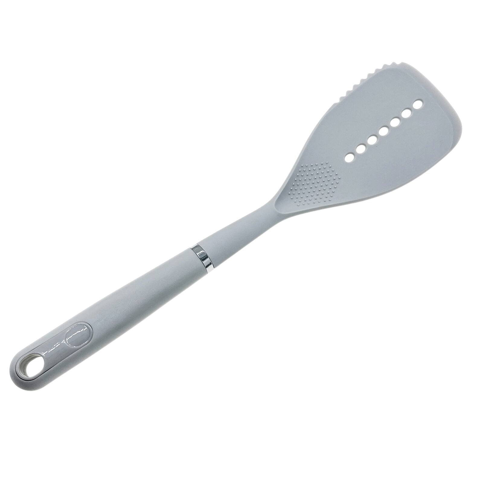 14&#x22; White Slotted Turner by Makery&#x2122;