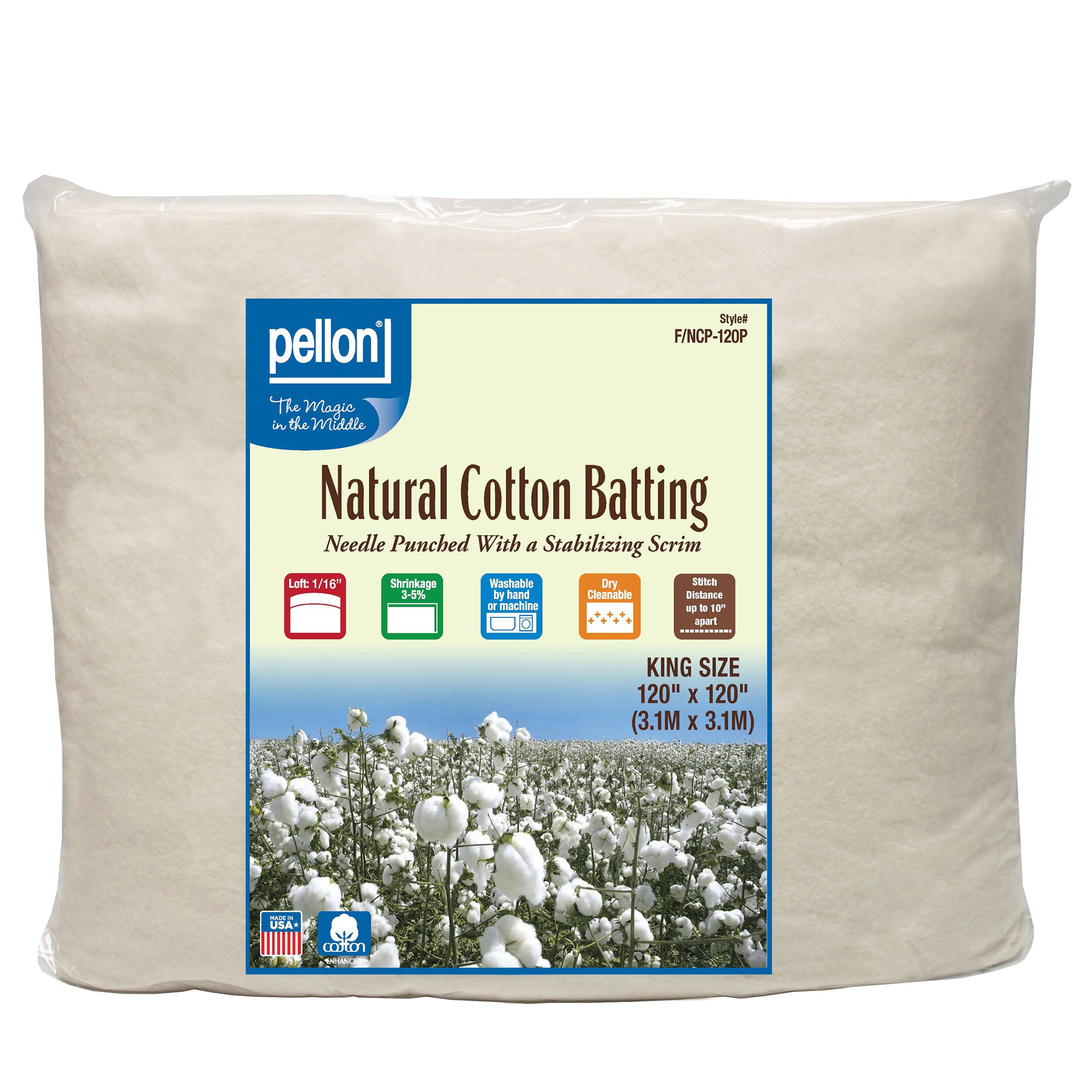 Pellon Natural Cotton Batting With Scrim