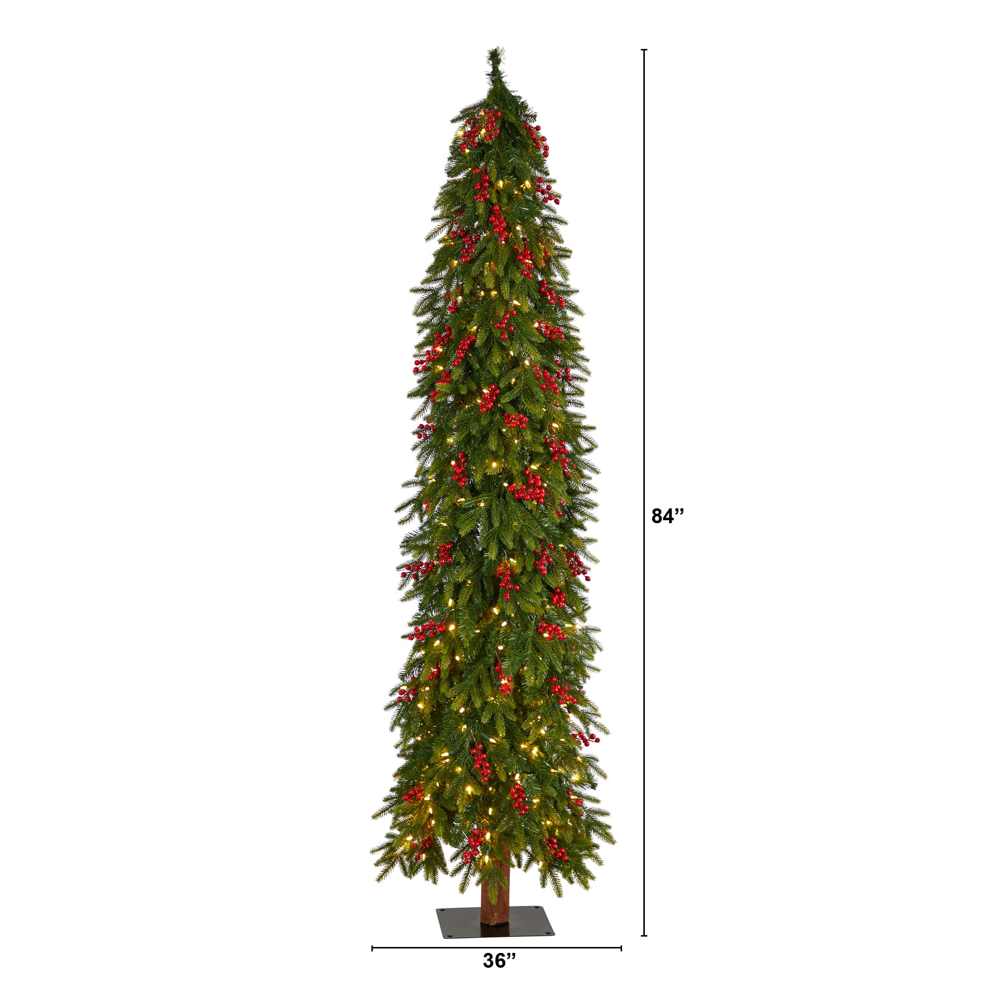 7ft. Pre-Lit Victoria Fir Artificial Christmas Tree, Multi-Color LED Lights