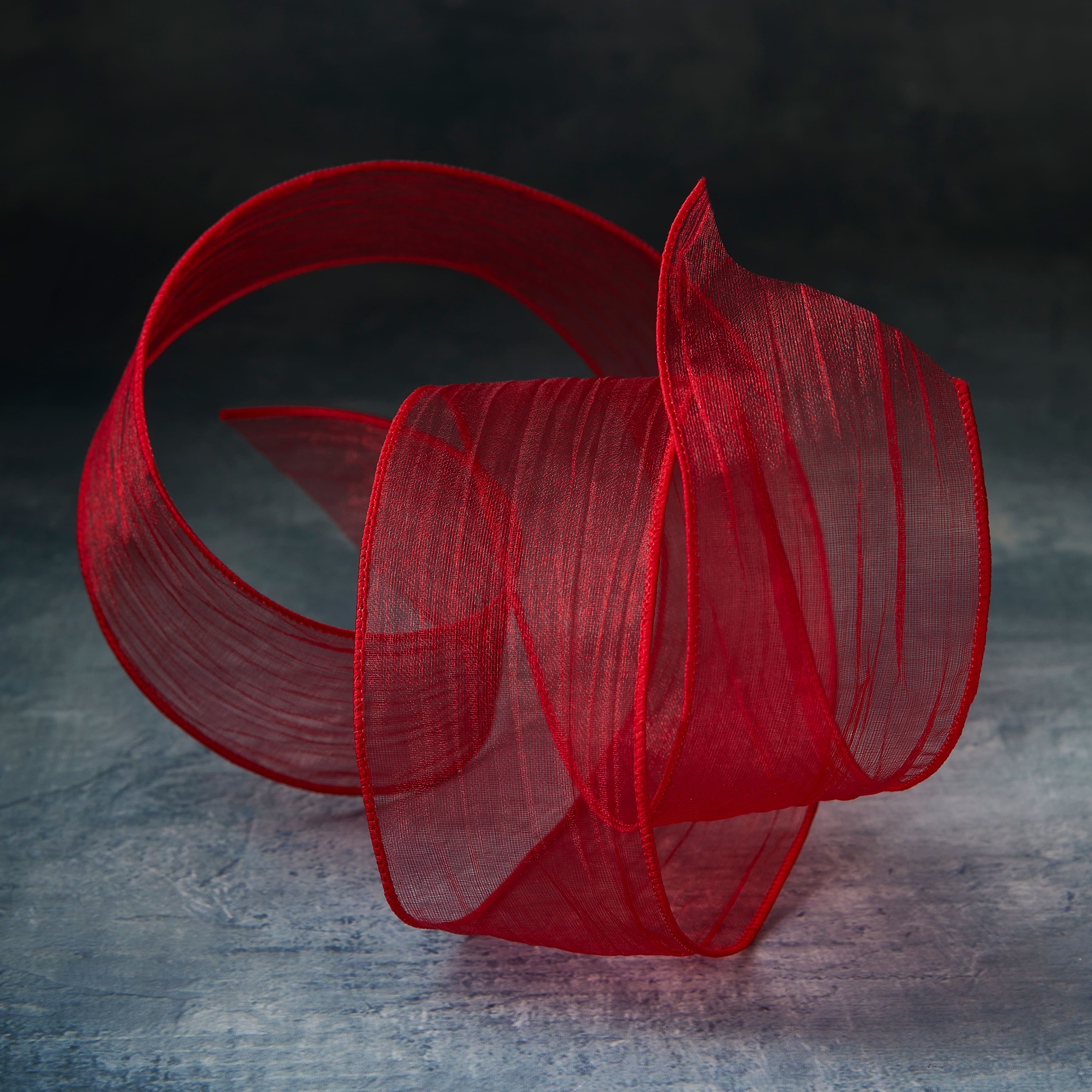 2&#x22; x 5yd. Wired Crinkle Sheer Ribbon by Celebrate It&#xAE;