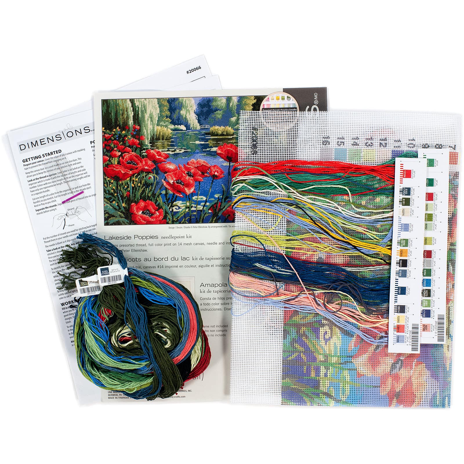 Dimensions&#xAE; Lakeside Poppies Needlepoint Kit