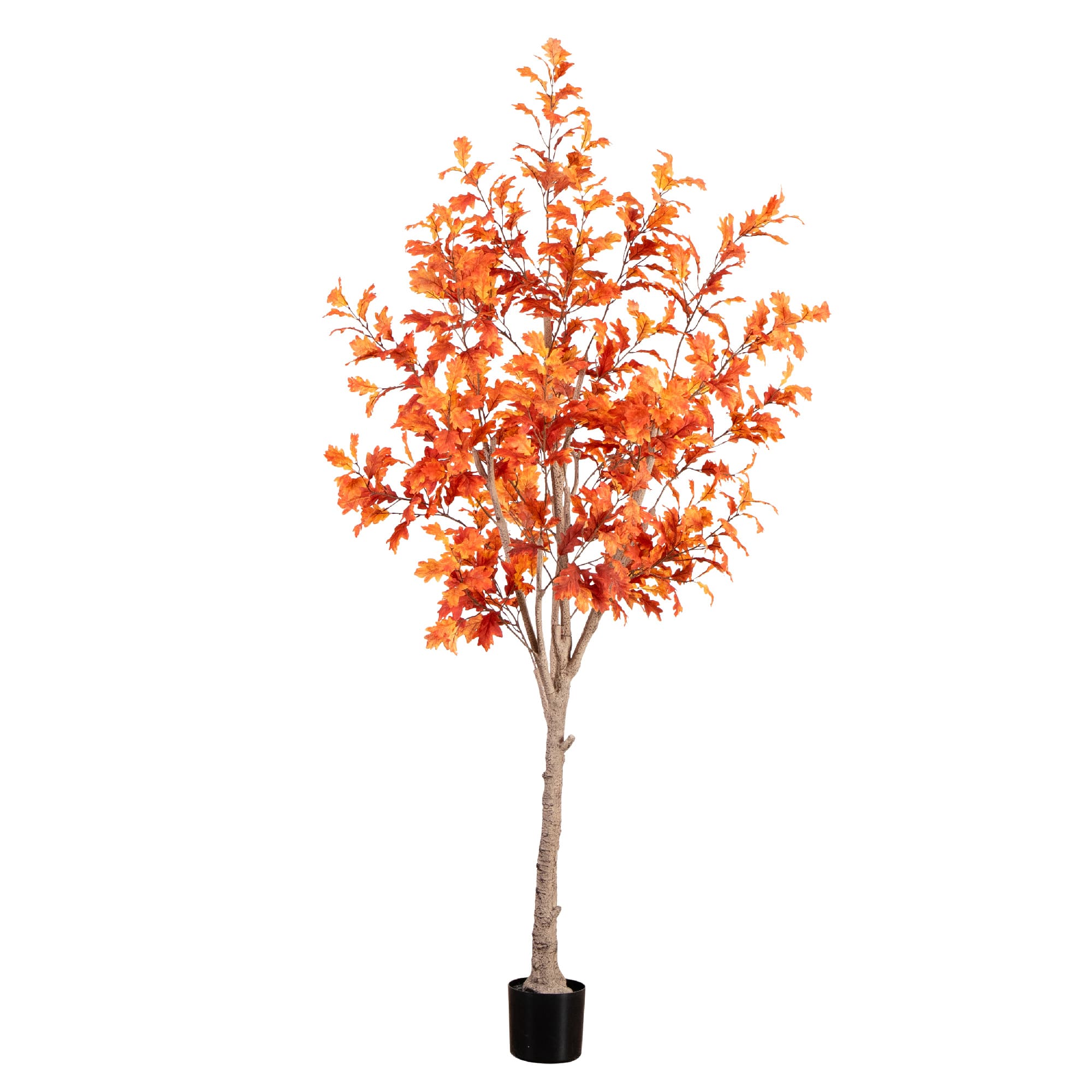 8ft. Potted Artificial Autumn Oak Tree
