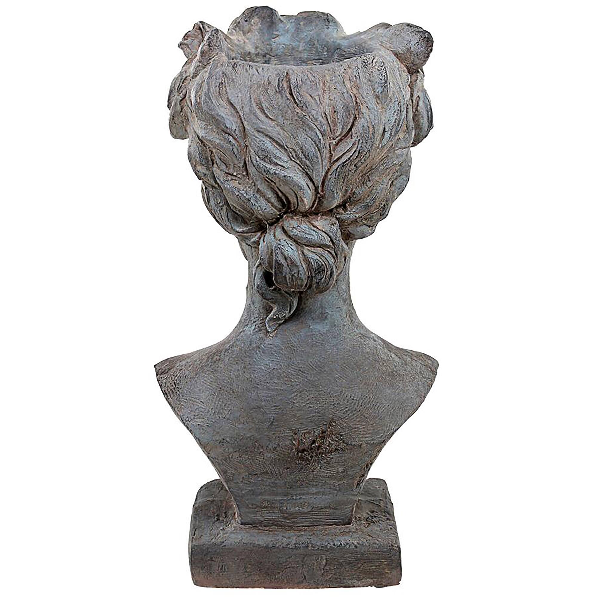 Design Toscano 12&#x22; Flora Roman Nymph of Flowers Sculptural Head Planter