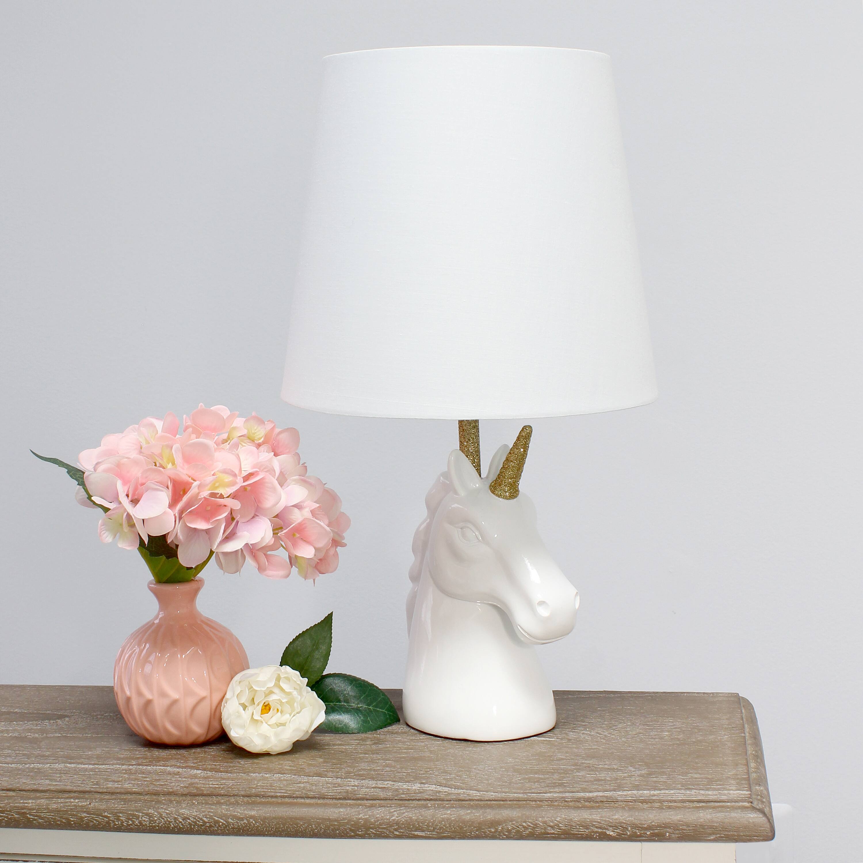 Simple Designs 15.5&#x22; Unicorn Table Lamp