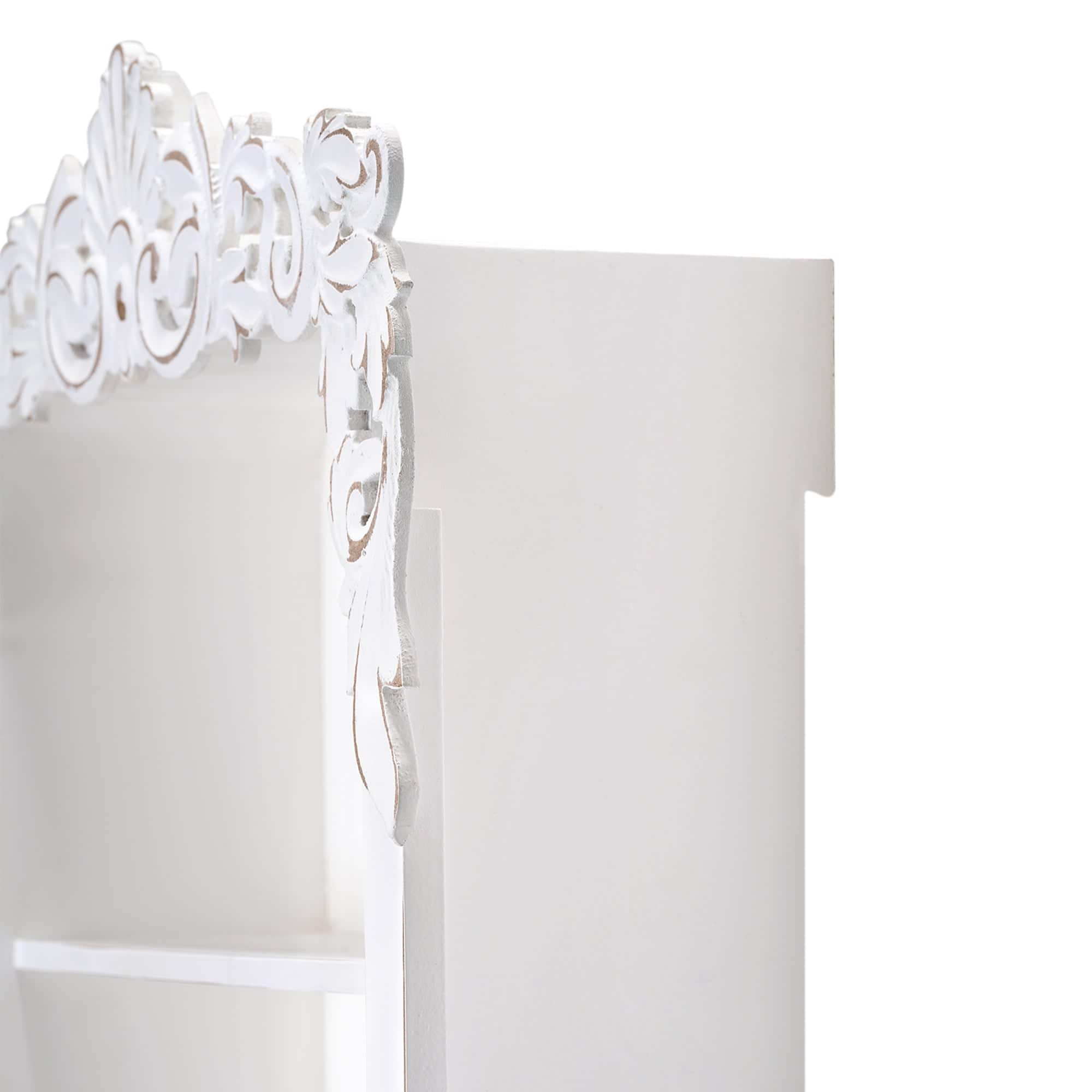 American Art Decor Balos Carved Wall Shelves - 18&#x22; x 28&#x22; x 6&#x22;