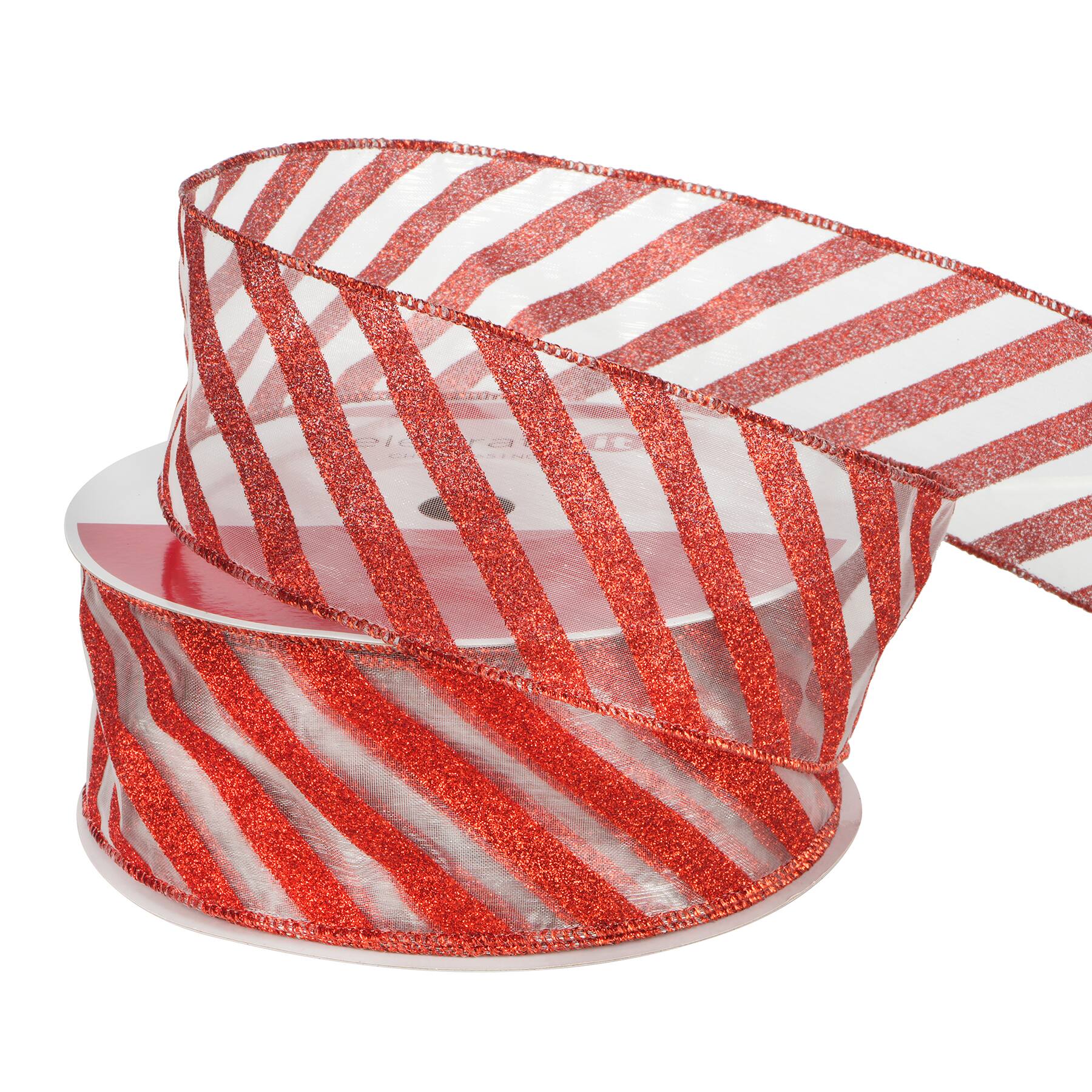 Ruban diaphane g&#xE9;ant rouge de 6,3&#xA0;cm x 24,3&#xA0;m avec fil m&#xE9;tallique No&#xEB;l de Celebrate It