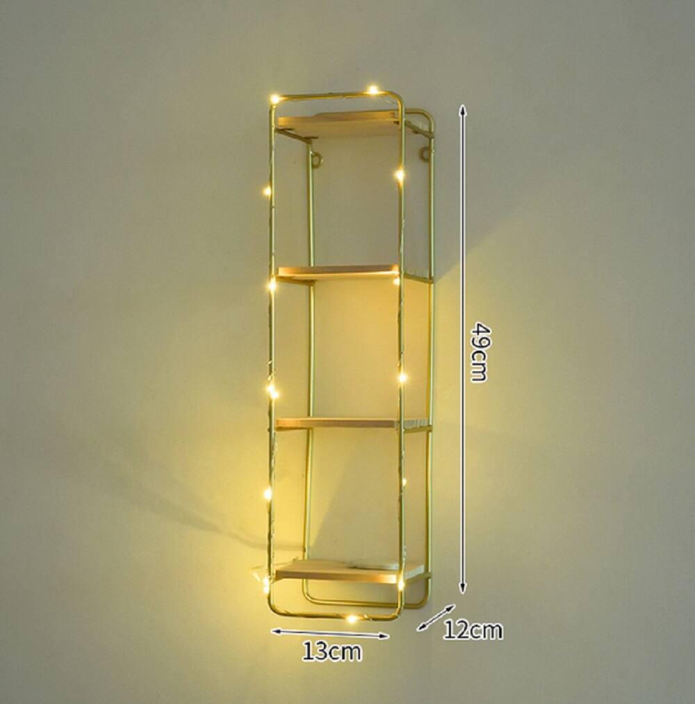 NEX&#x2122; 19.25&#x22; Gold Iron Pilaster Shelf