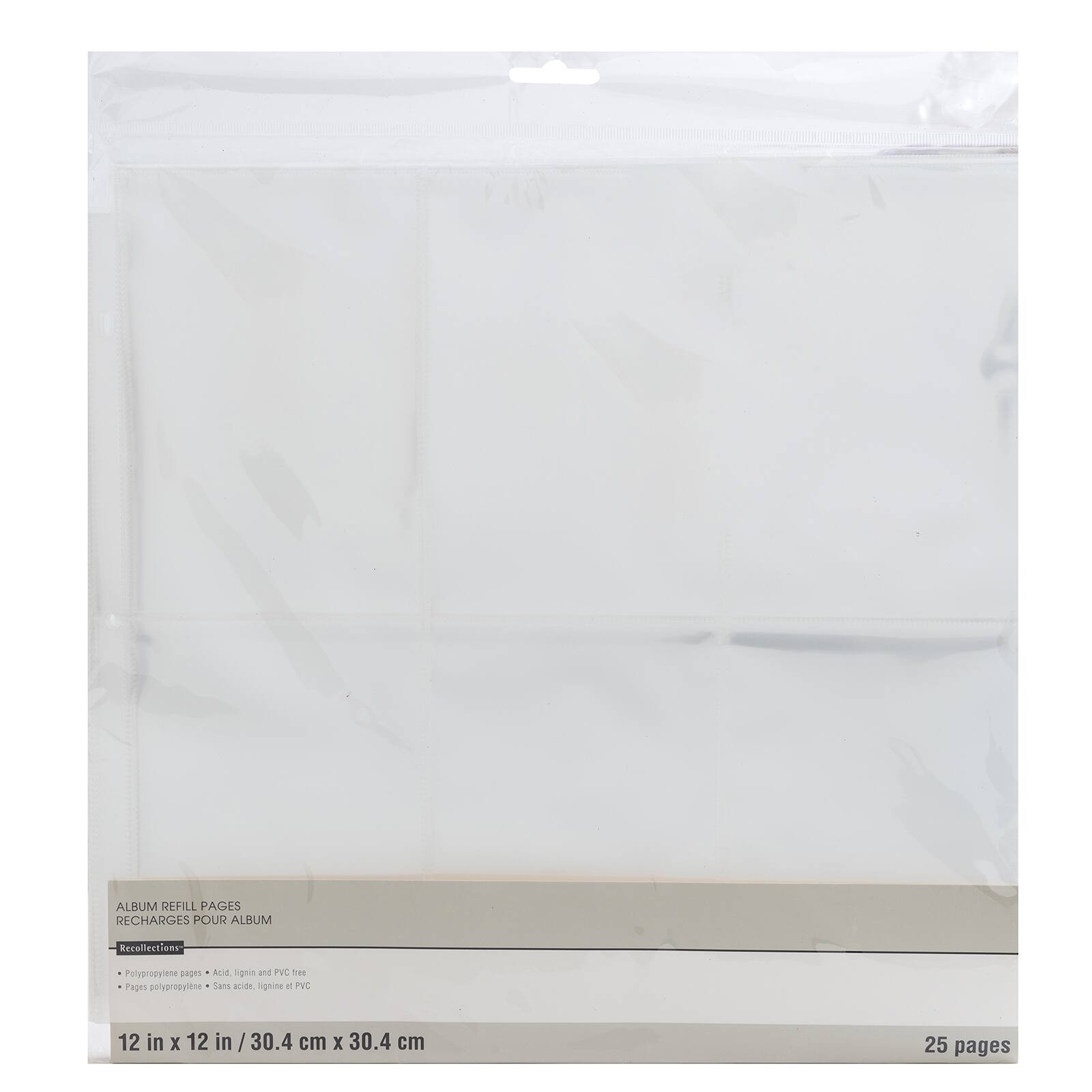 Buy the Portrait Photo Album Refills by Recollections™, 12" x 12" at