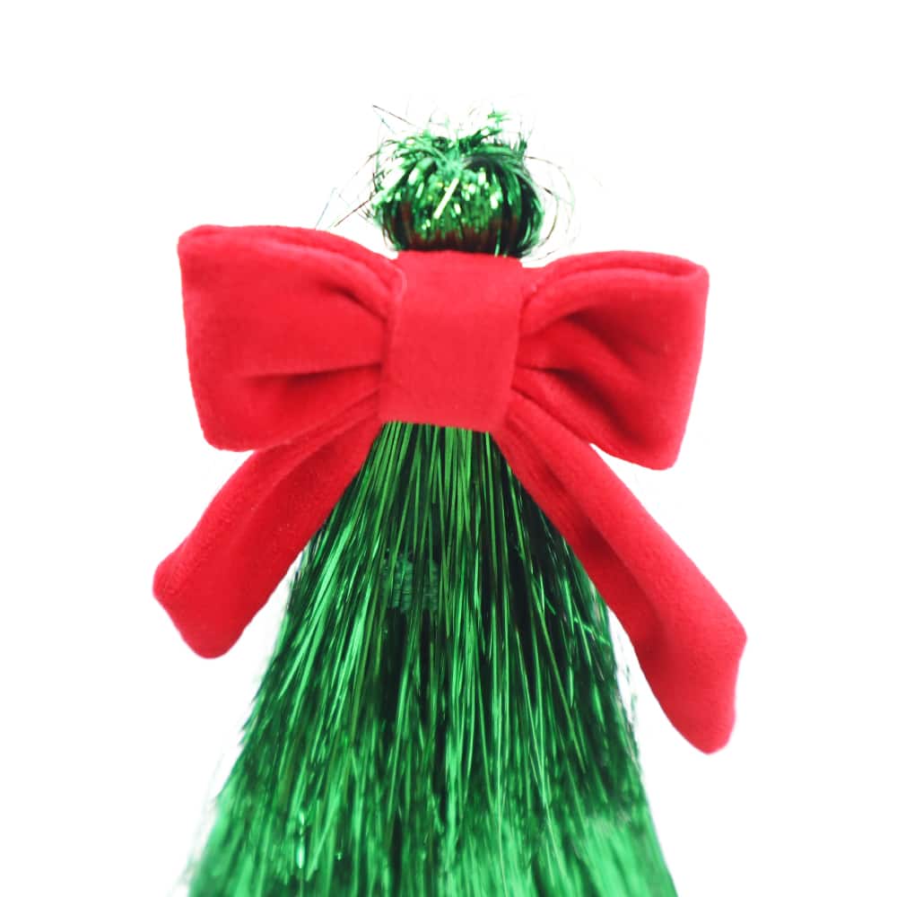 Tinsel Tree with Bow Tabletop D&#xE9;cor by Ashland&#xAE;