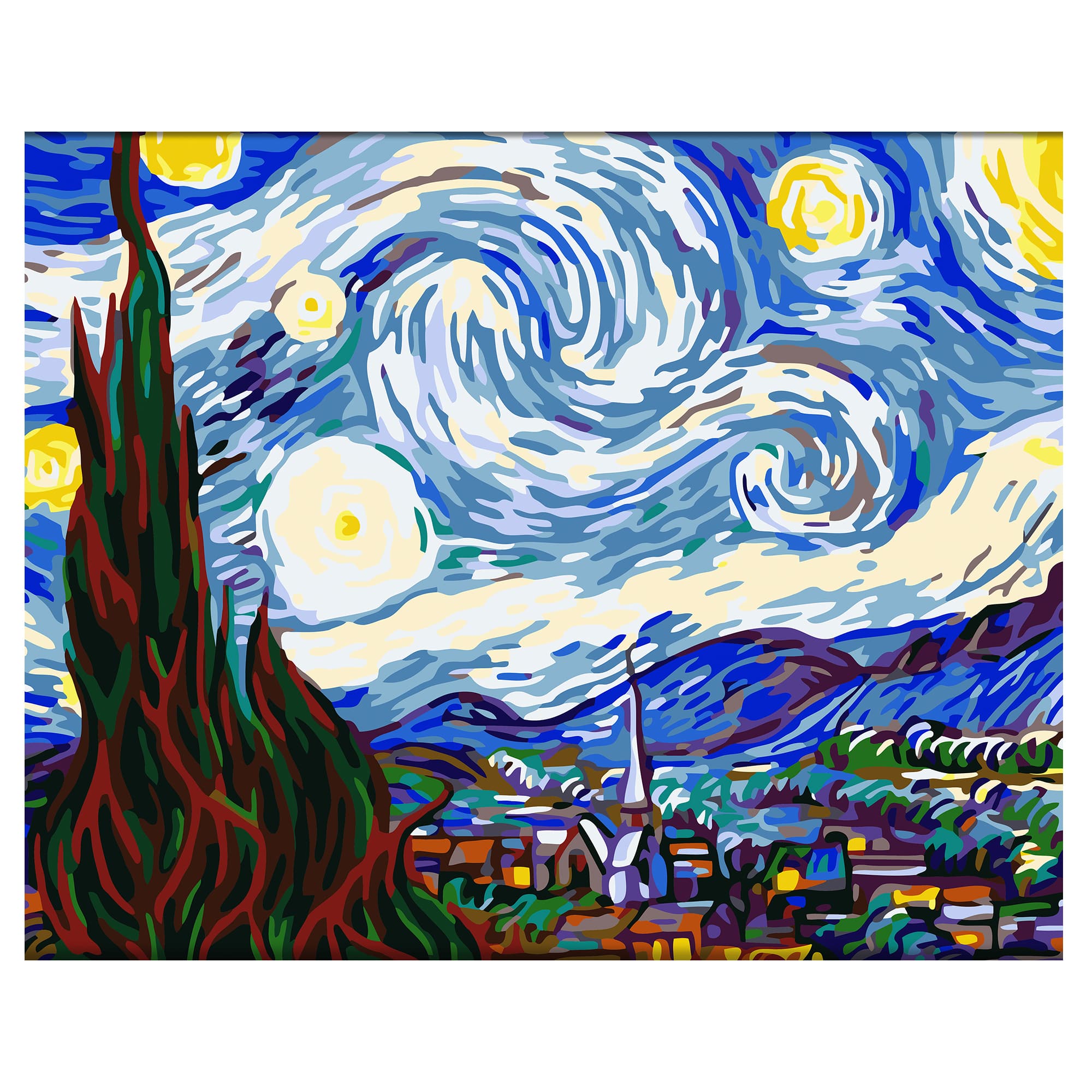 12 Pack: Van Gogh Starry Night Paint-by-Number Kit by Artist&#x27;s Loft&#x2122; Necessities&#x2122;