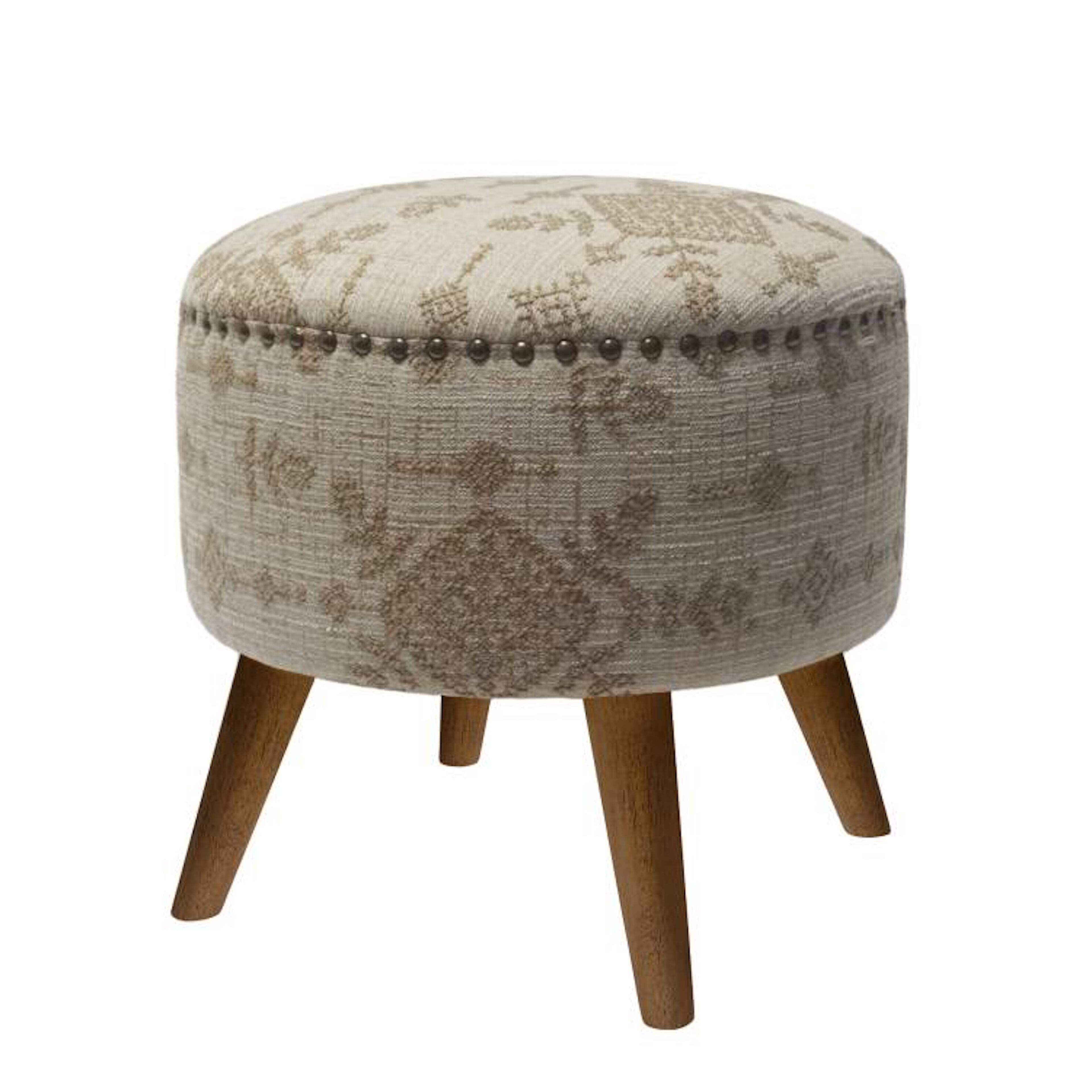 16&#x22; Wheat Nailhead Round Stool by Ashland&#xAE;