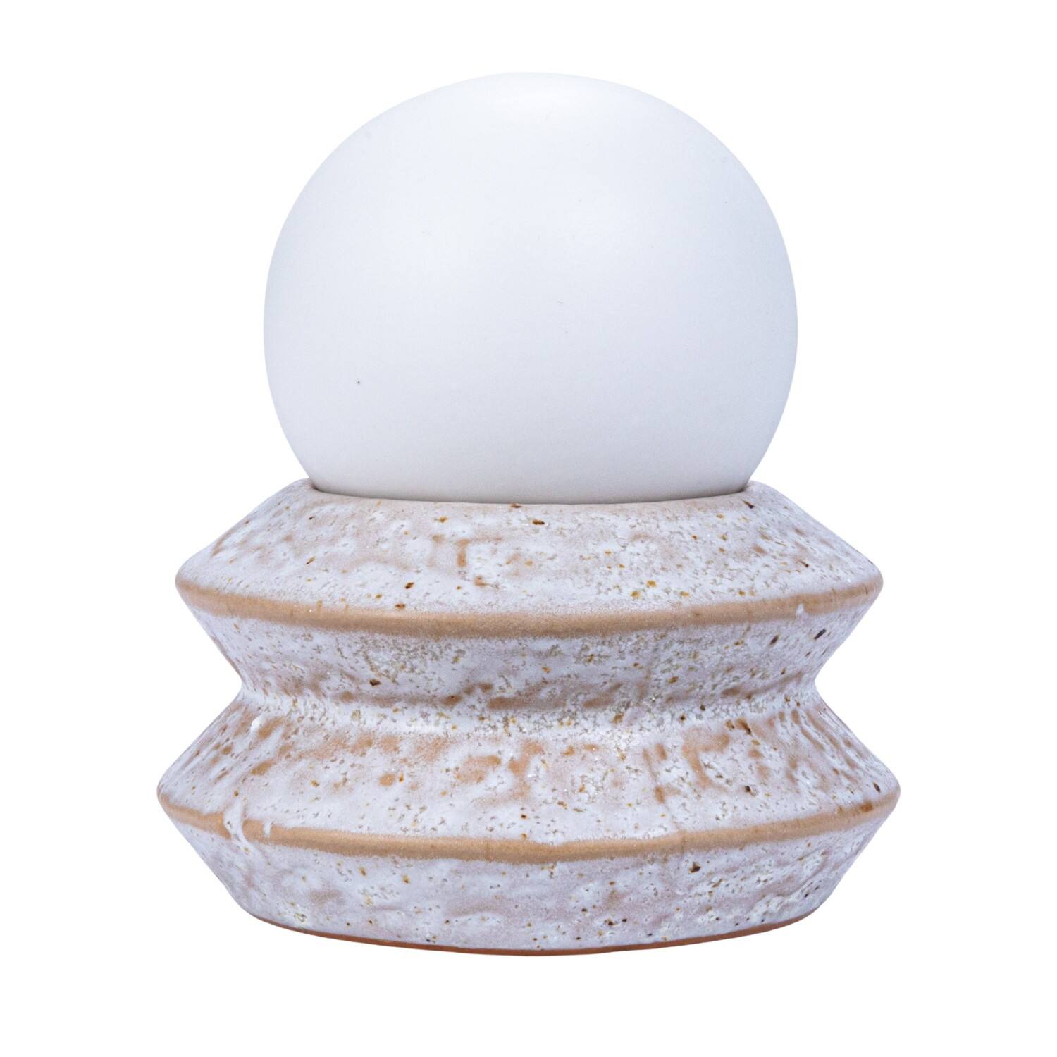 Hello Honey® 4.5" Stoneware LED Orb Light Set