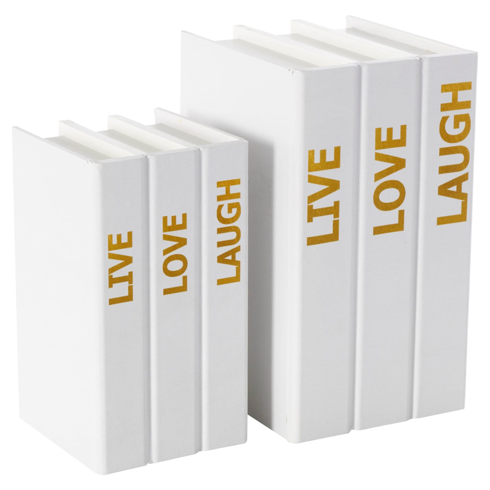Live, Laugh, Love Canvas Storage Book Box Set