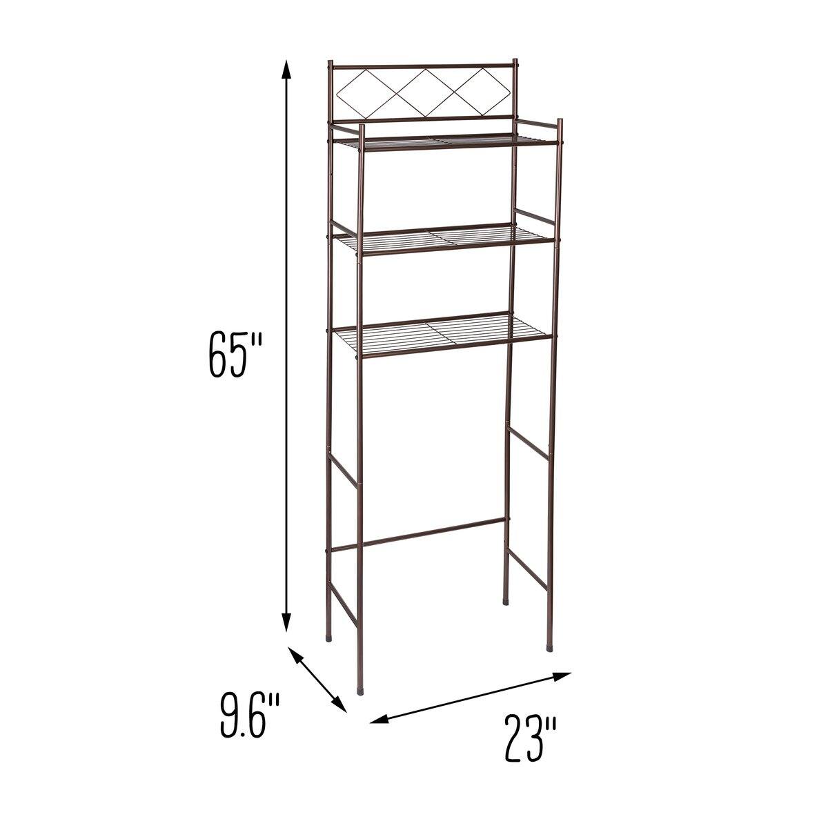 Honey Can Do Oil-Rubbed Bronze Over-the-Toilet Space Saver Shelving Unit