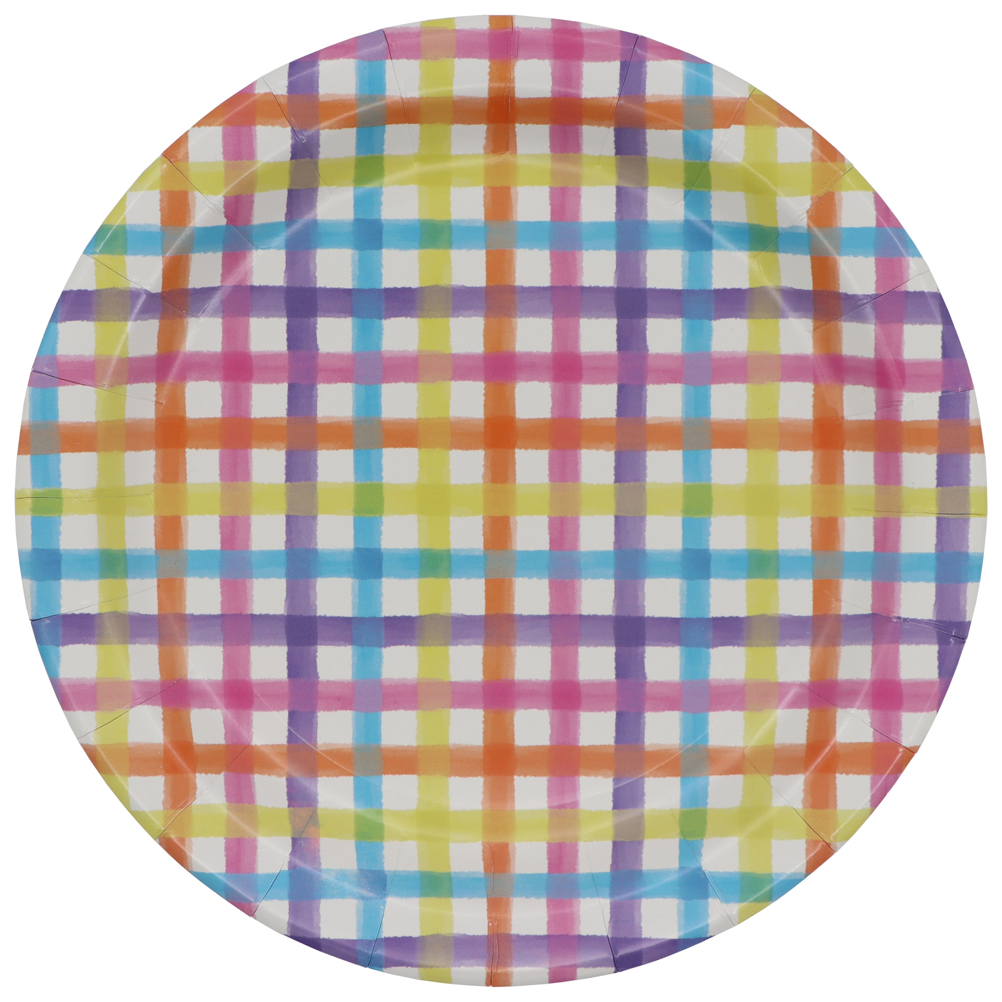 9" Easter Plaid Dinner Plates, 10ct. by Celebrate It™