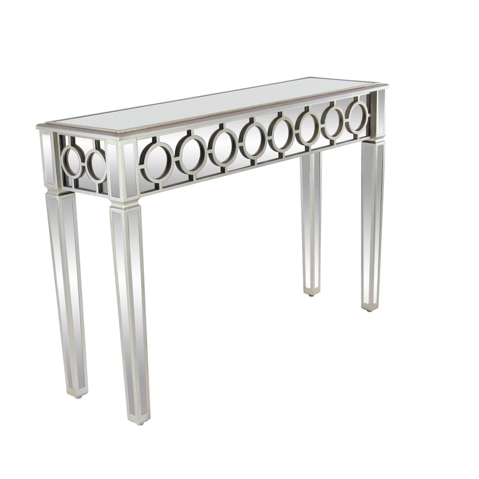 Silver Glam Wood Console Table, 32" x 47"