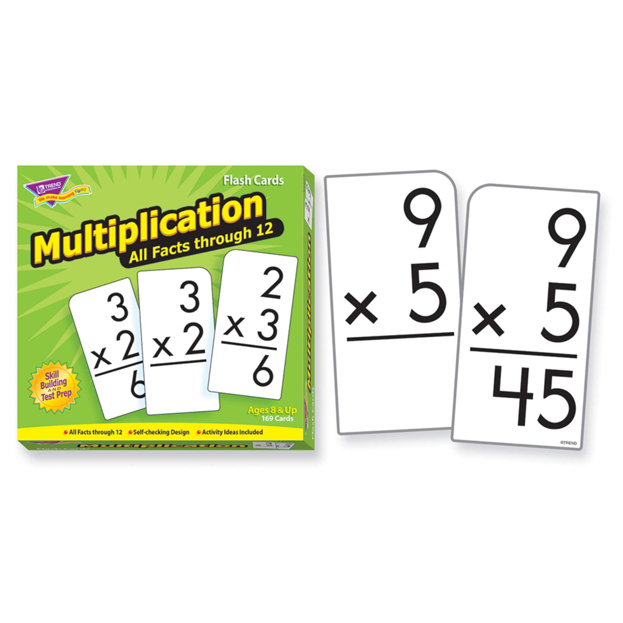 Trend Enterprises&#xAE; Multiplication 0-12 All Facts Flash Cards