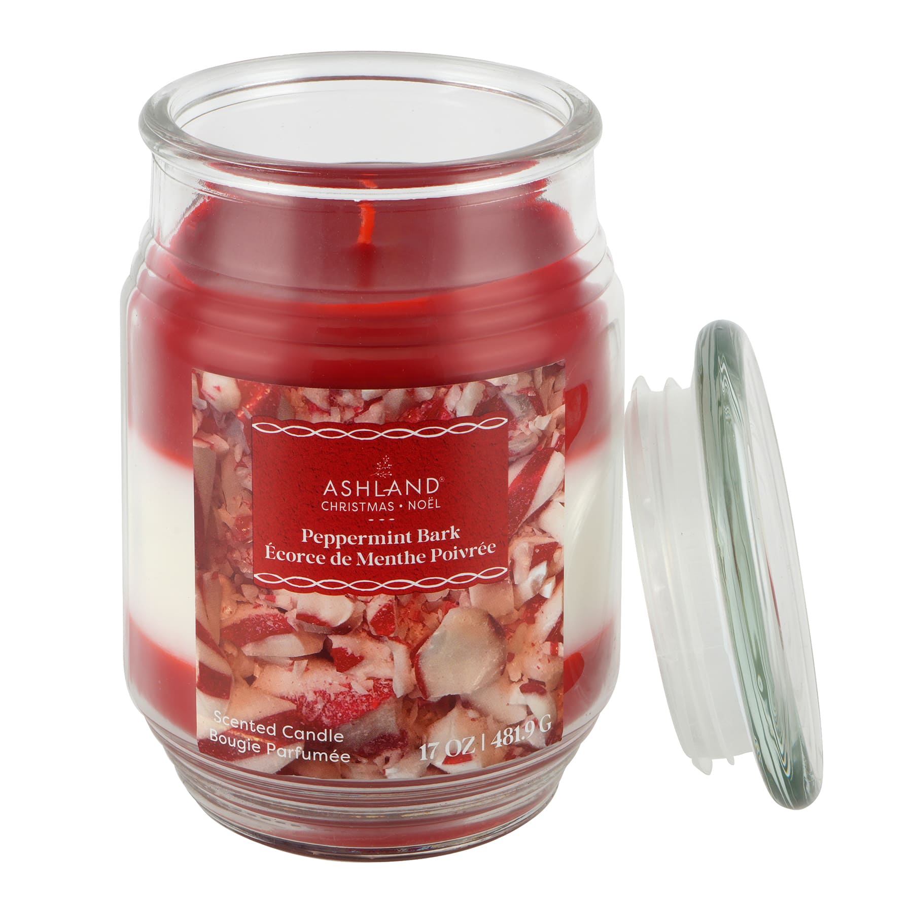 17oz. Peppermint Bark Scented Jar Candle by Ashland&#xAE;