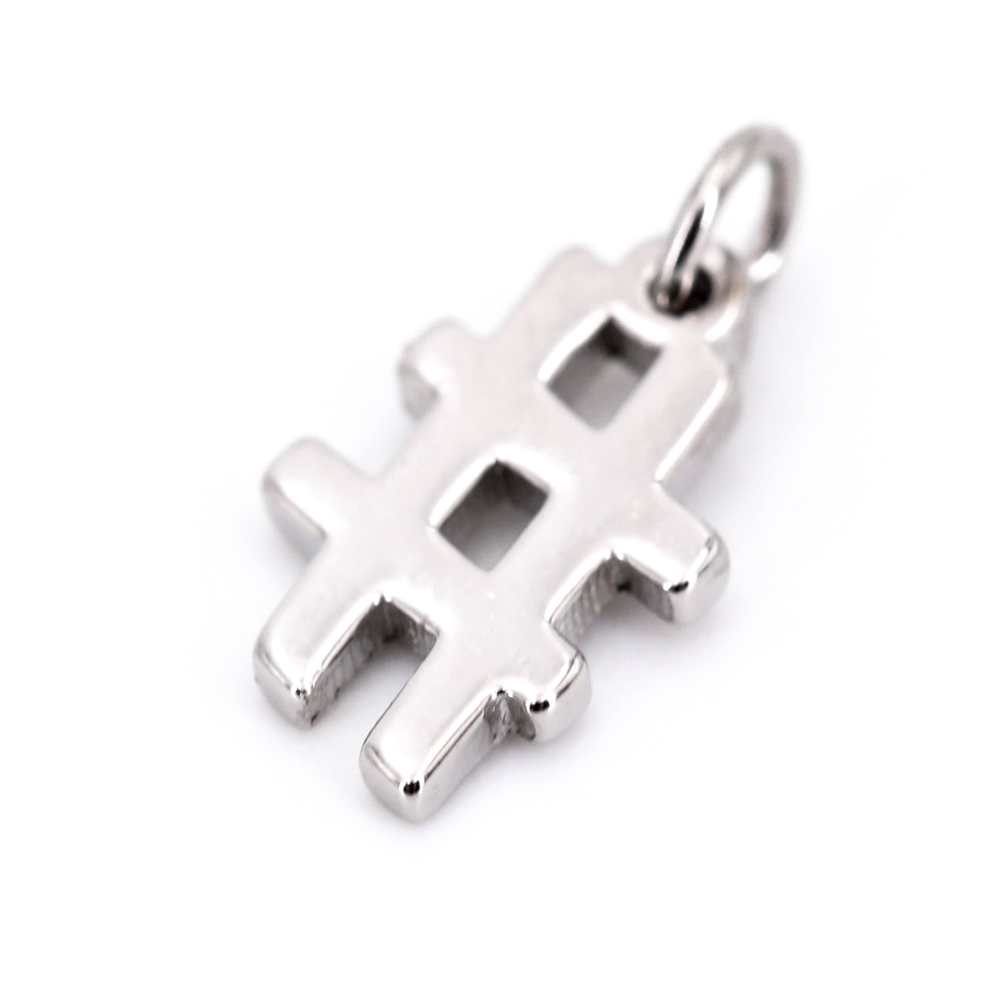12 Pack: Sterling Silver Number Charm by Bead Landing™