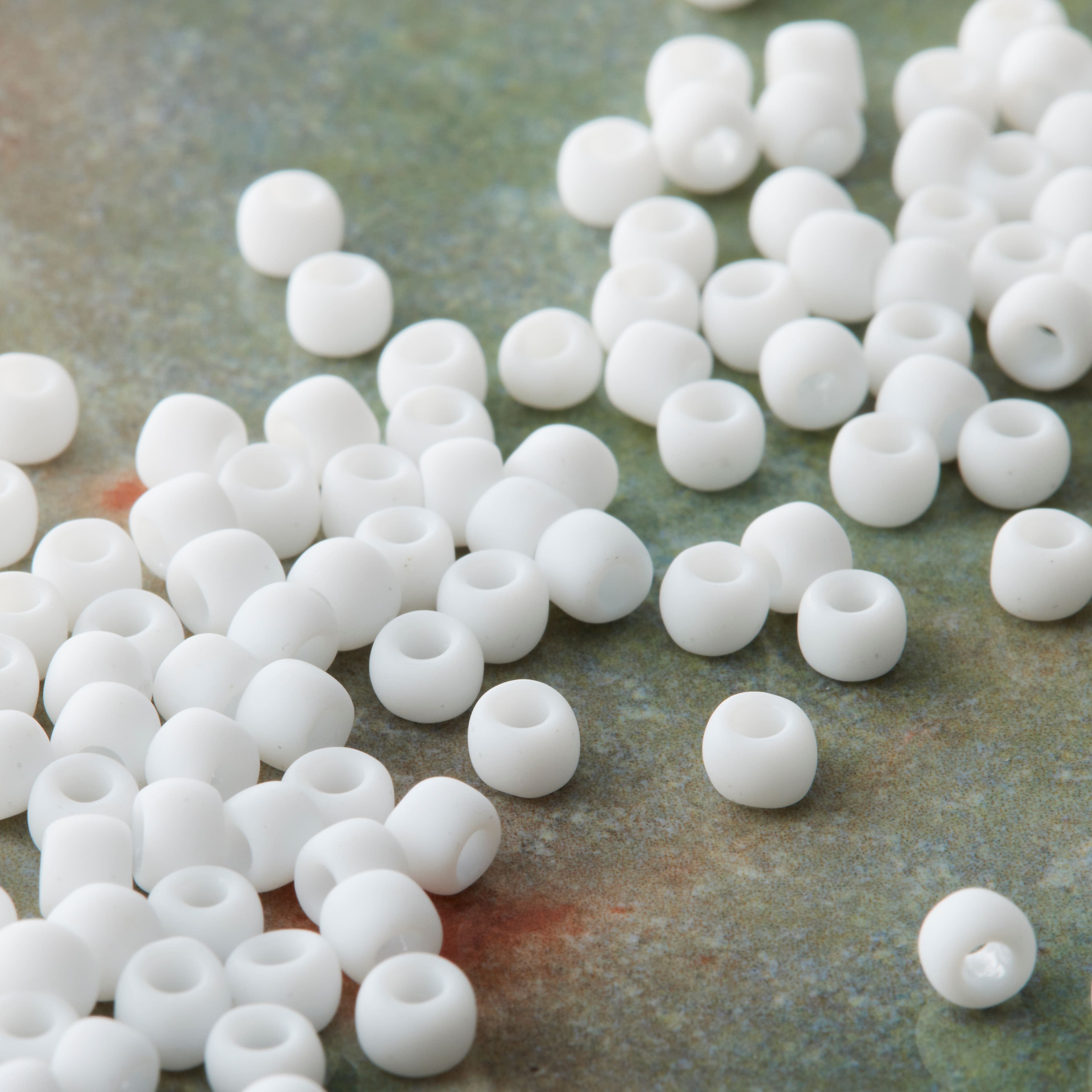 Toho&#xAE; 6/0 Japanese Glass Seed Beads, Opaque Chalk White