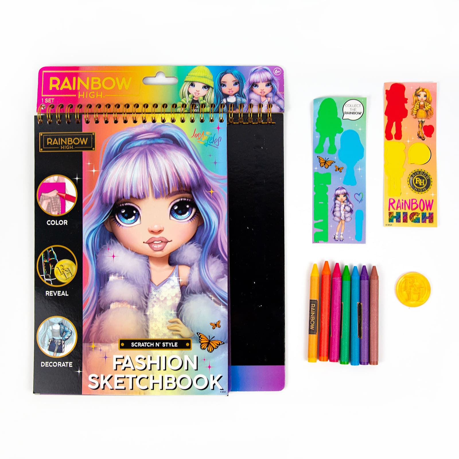 Rainbow High Scratch &#x27;n Style Fashion Sketchbook