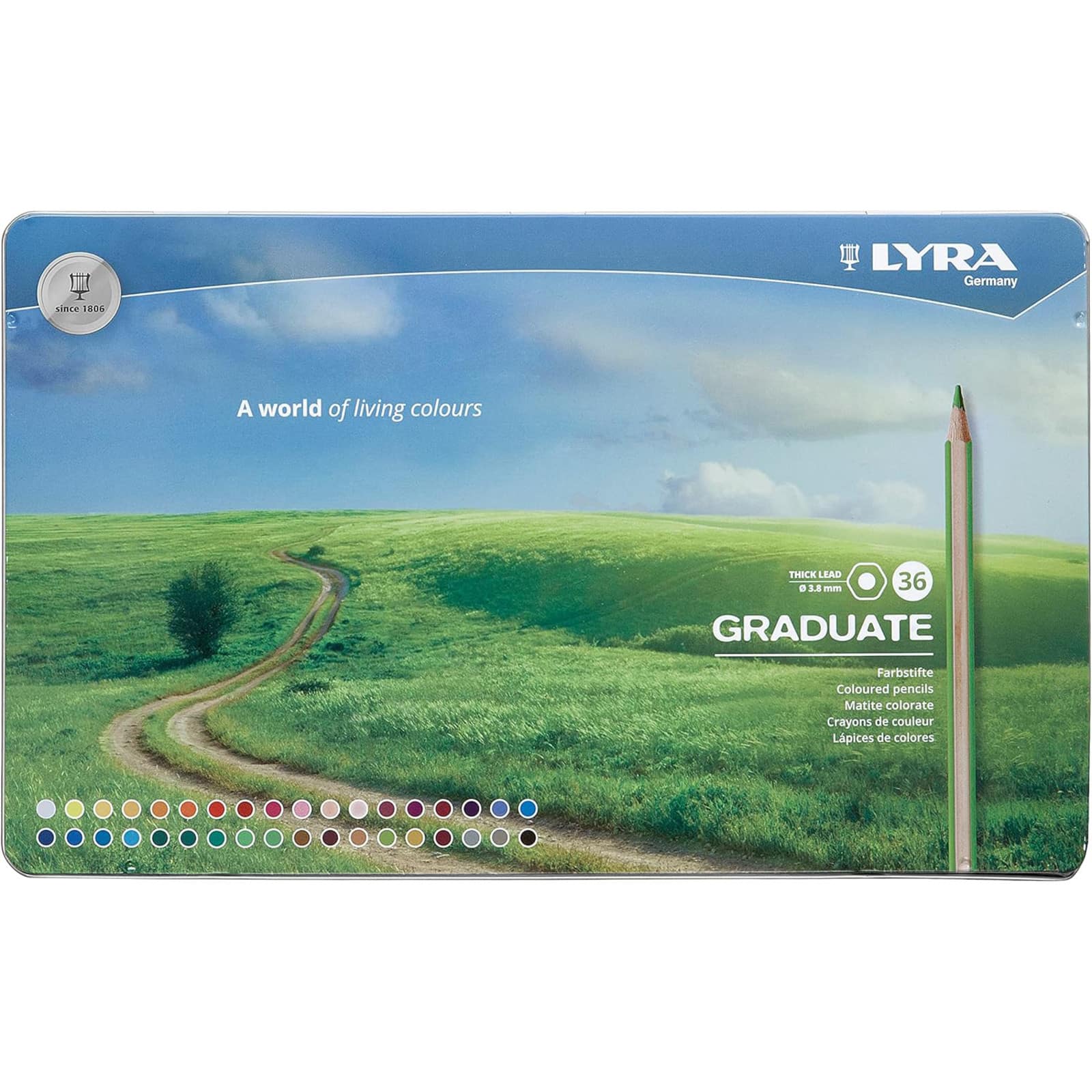 Lyra Graduate Thick Lead Colored Pencil Set