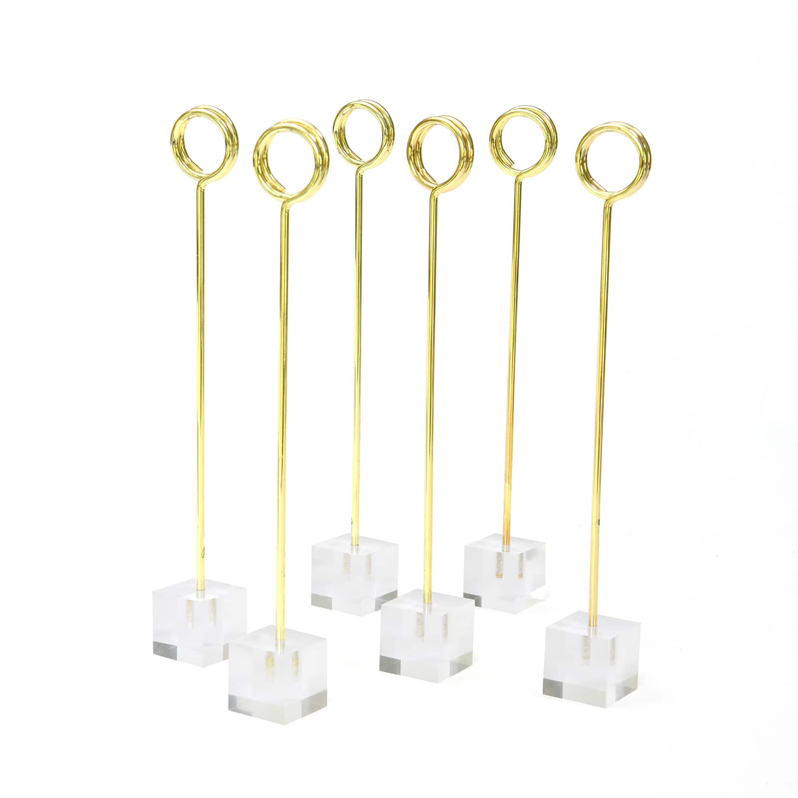 6 Packs: 12 ct. (72 total) Style Me Pretty Clear Table Number Stands
