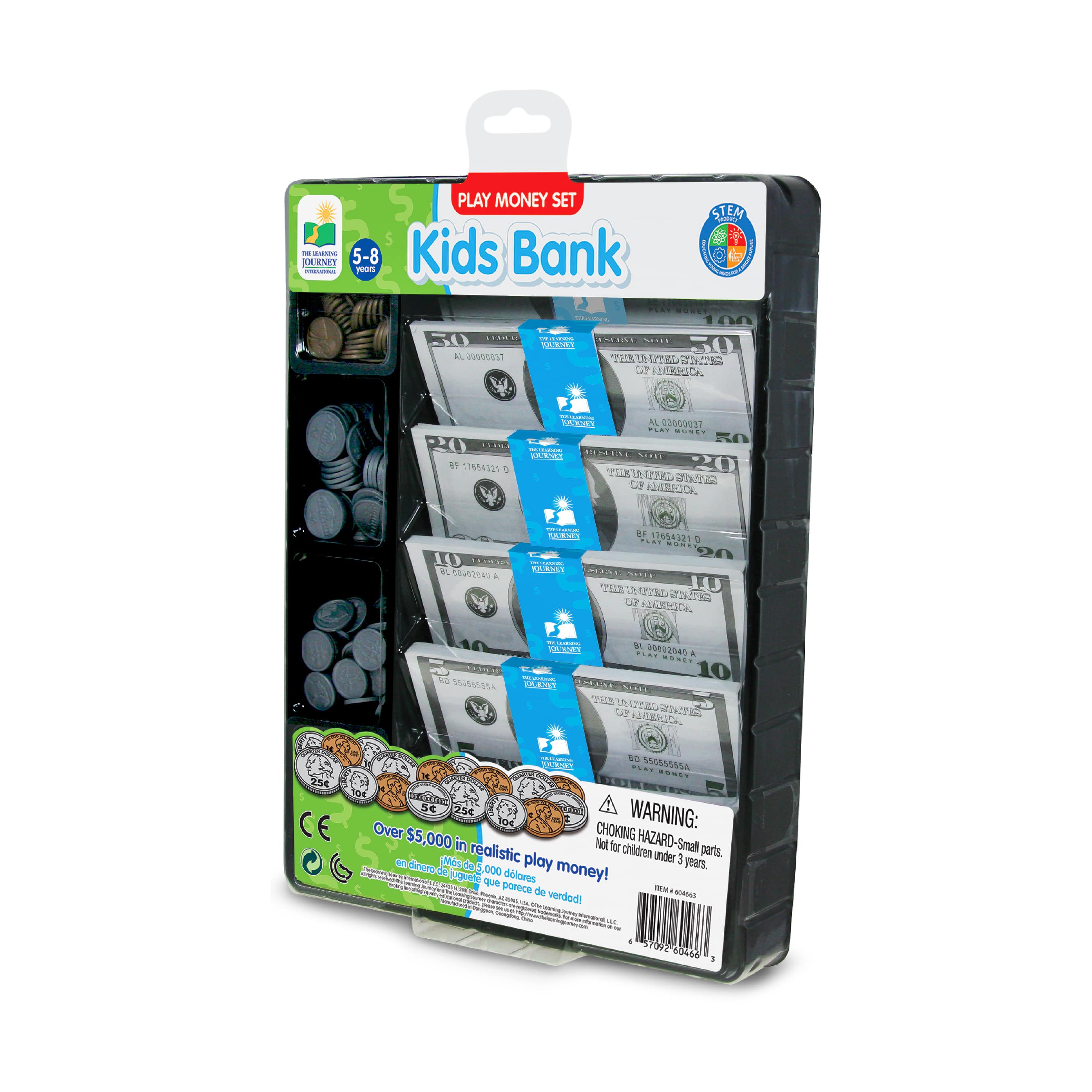 Play Money Set - Kids Bank