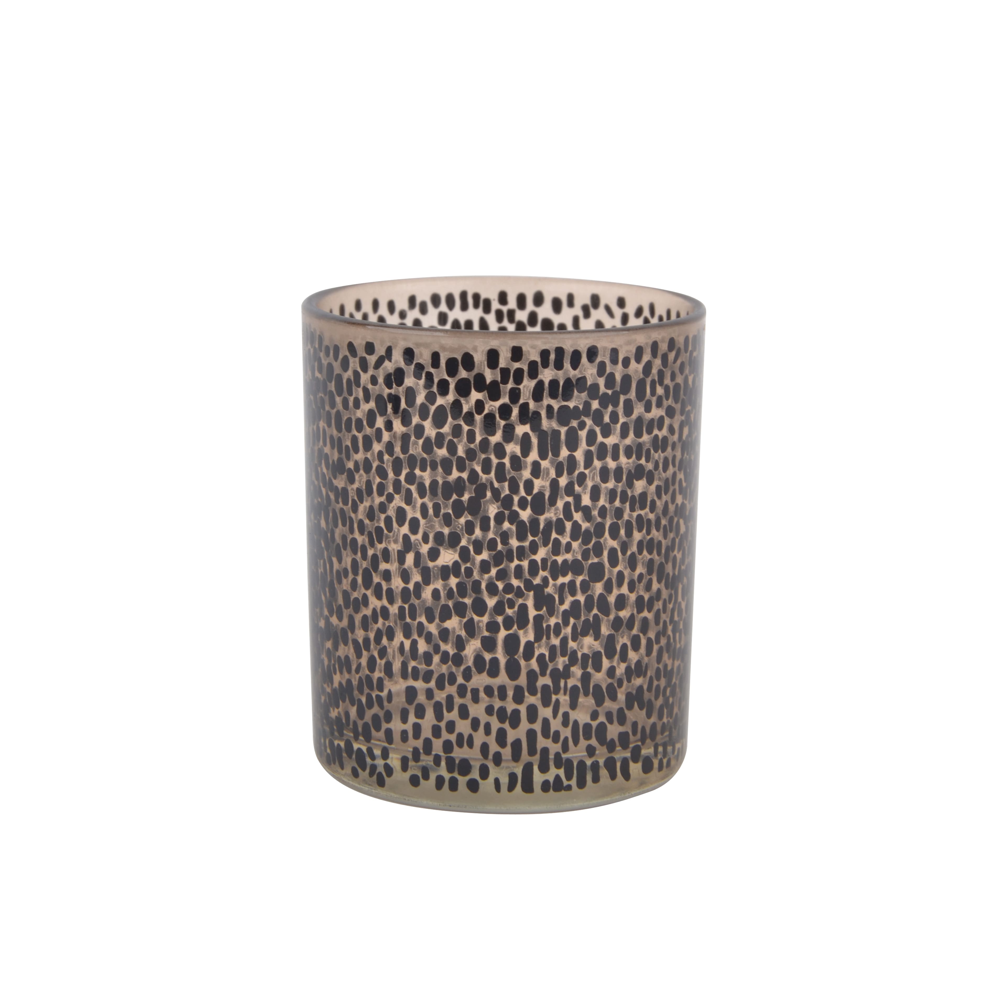3&#x22; Cheetah Print Glass Tealight Candle Holder by Ashland&#xAE;