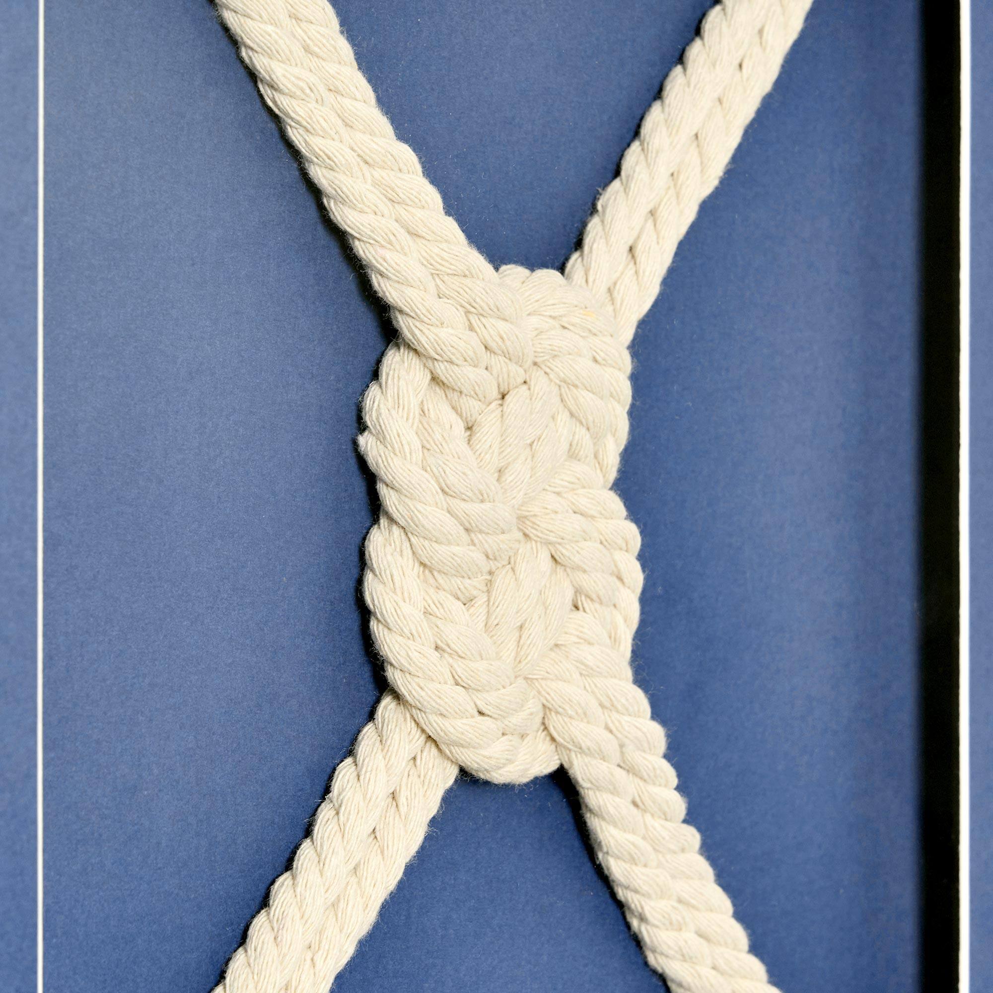 American Art Decor Naut Shore Framed Nautical Knots Vertical Wall Decor Set - 53&#x22; x 13&#x22;
