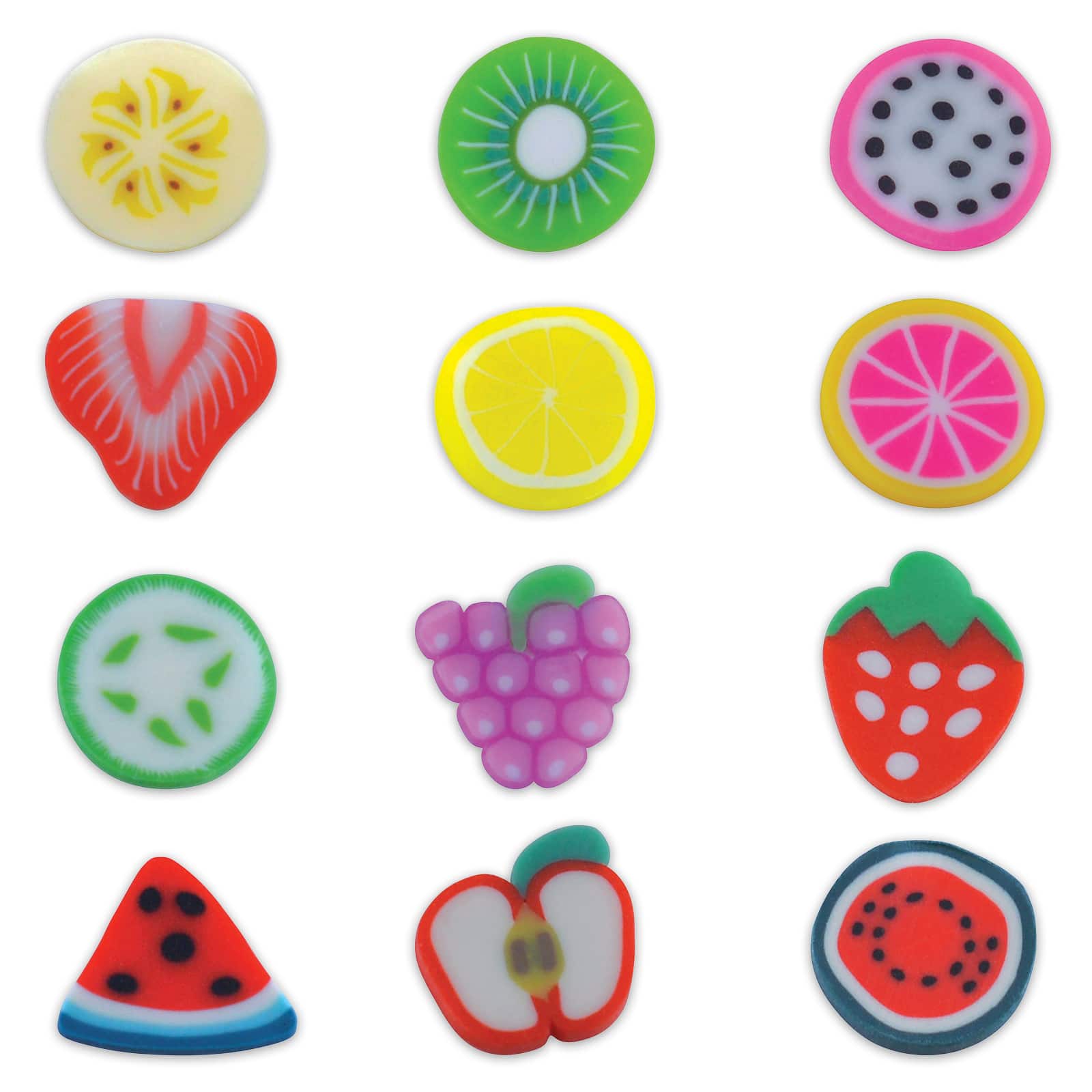 12 Pack: Blue Moon Studio™ UV Resin Craft Clay Fillers Fruit Slices Set