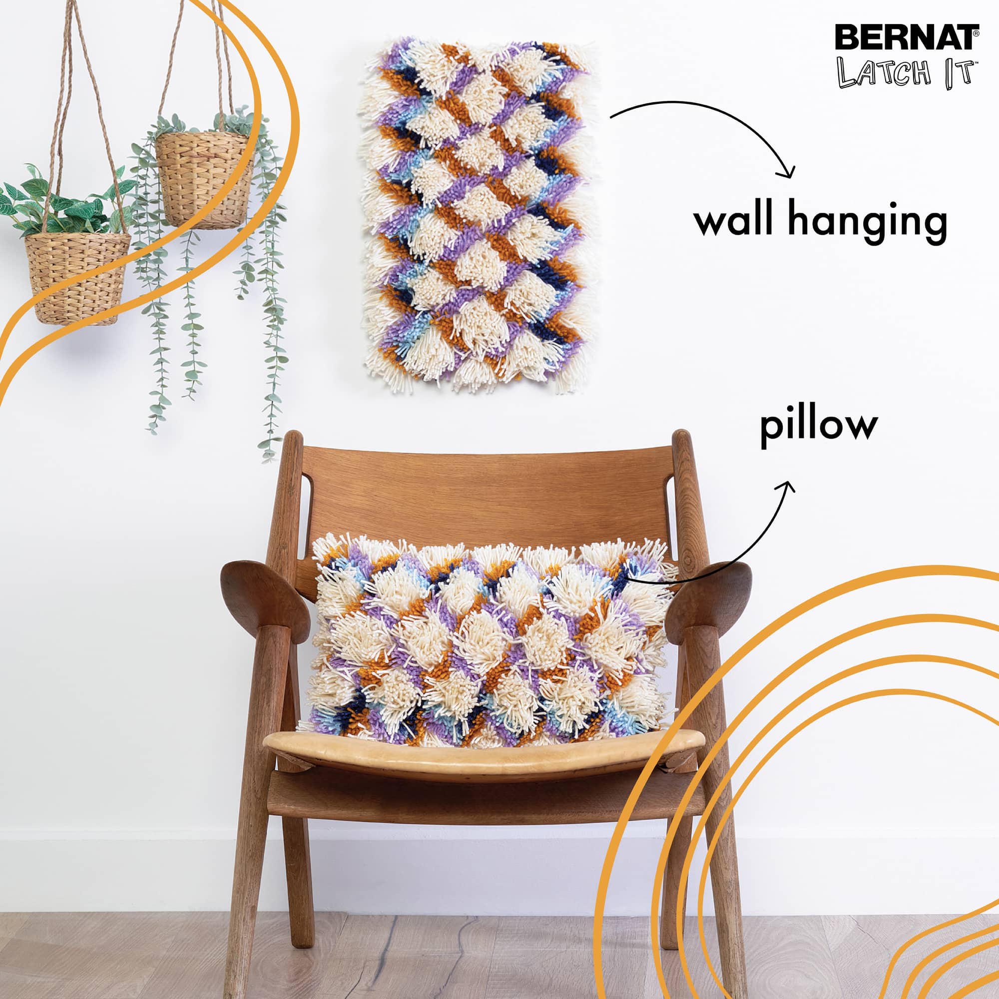 Bernat® Latch It™ Harmonic Boho Yarn Kit