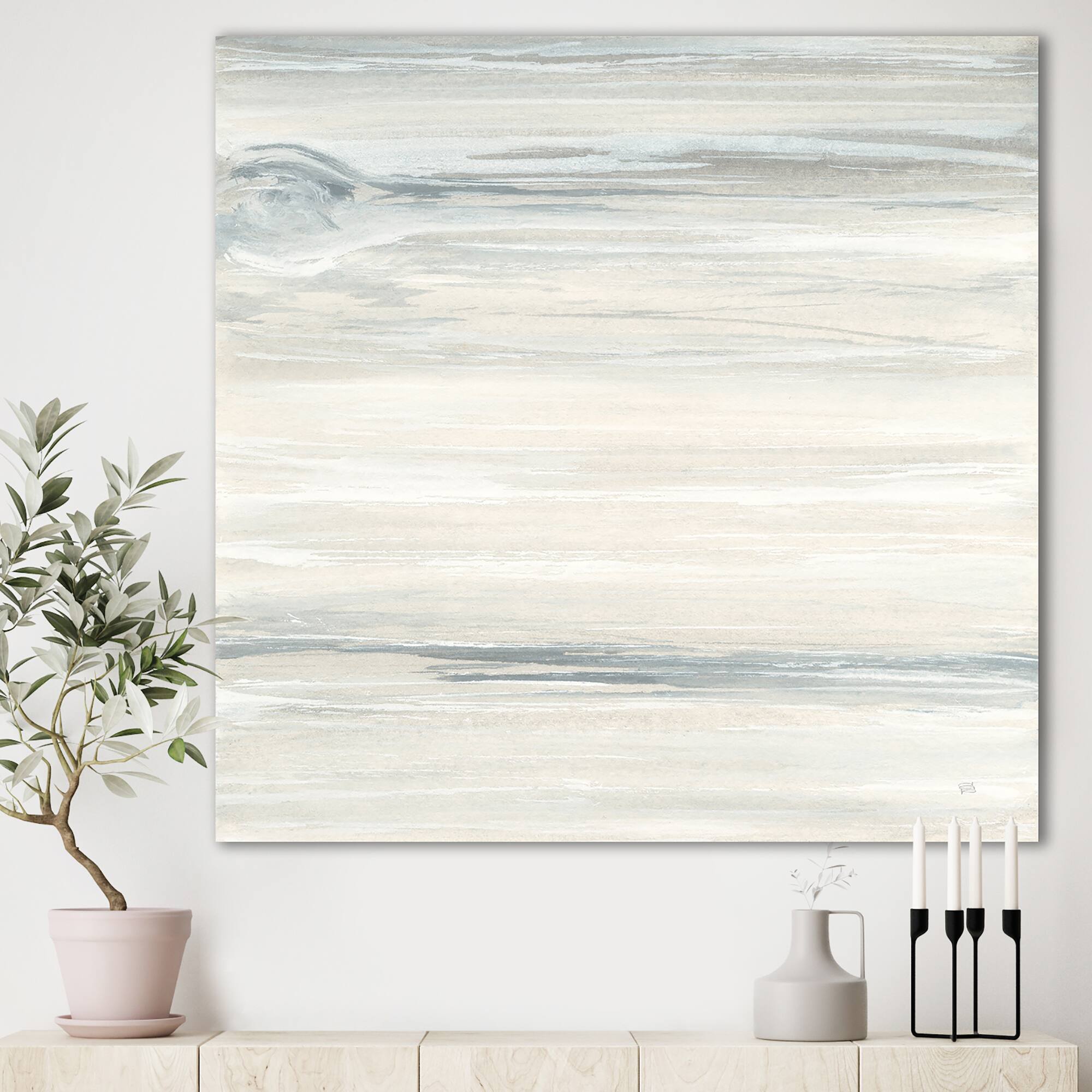 Designart - watercolor colorfields I - Glam Gallery-wrapped Canvas