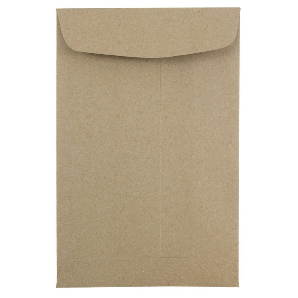 JAM Paper 6&#x22; x 9&#x22; Brown Kraft Paper Bag Open End Catalog Premium Envelopes