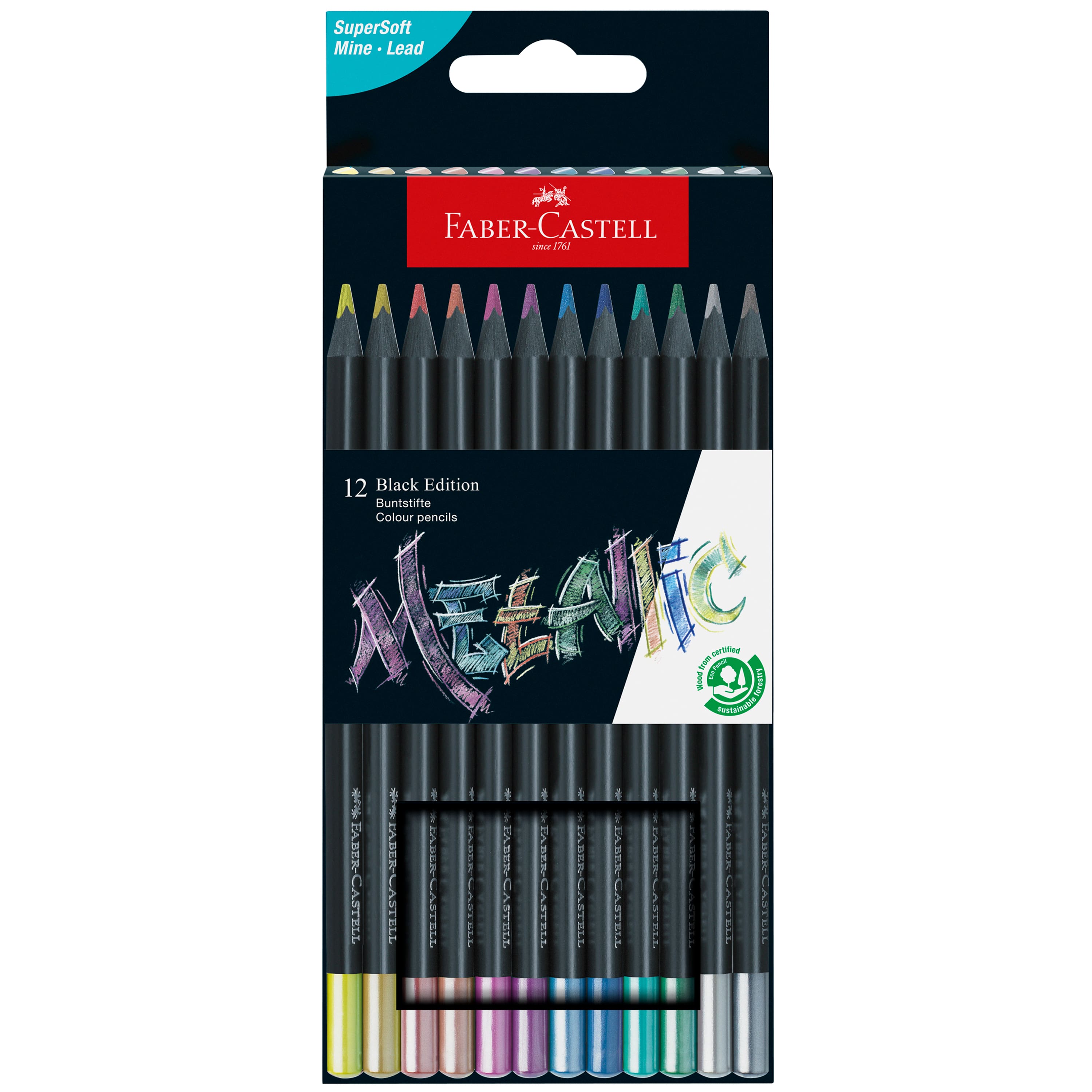 Faber-Castell® Black Edition Metallic Colored Pencils | Michaels