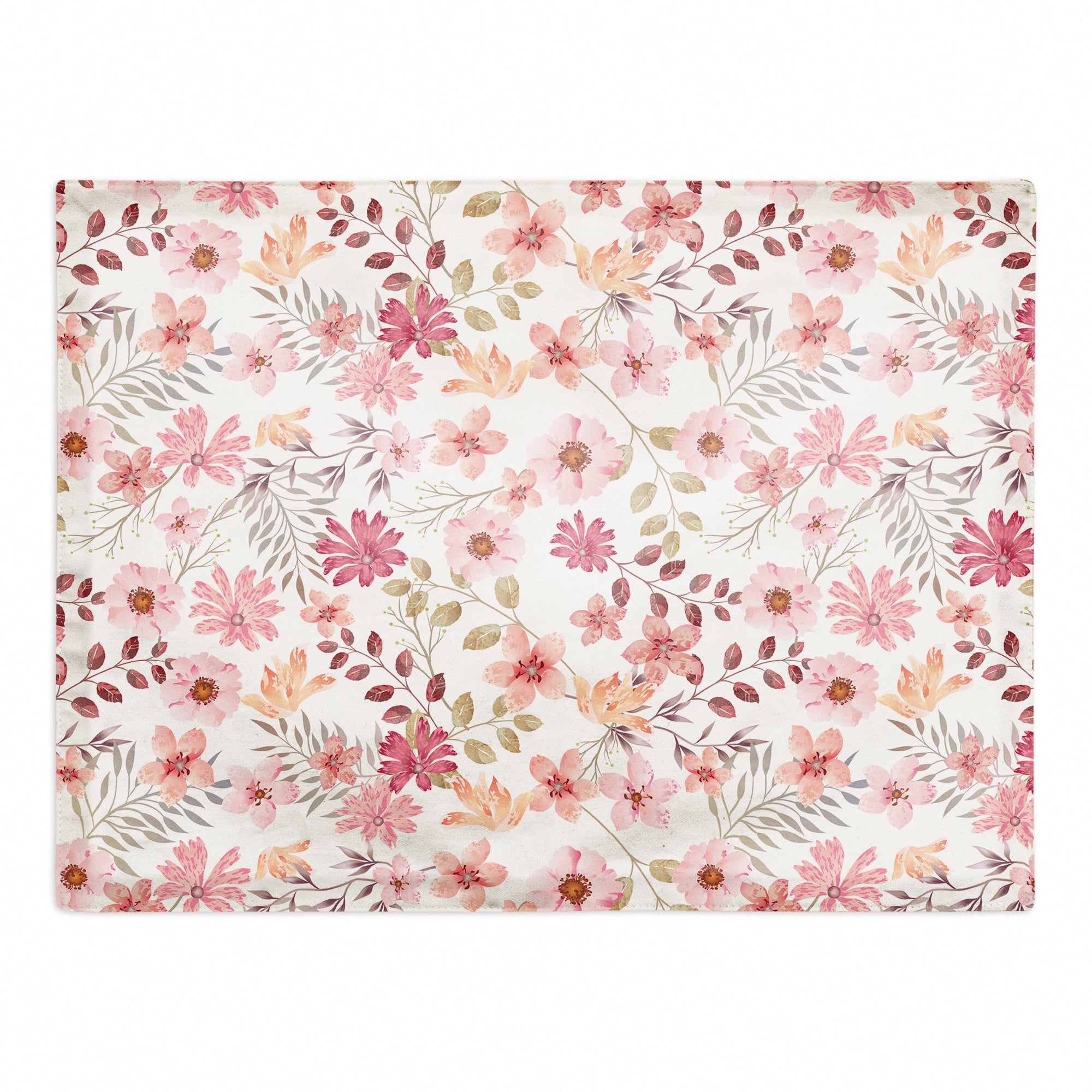 Mother's Day Pink Florals Cotton Twill Placemat