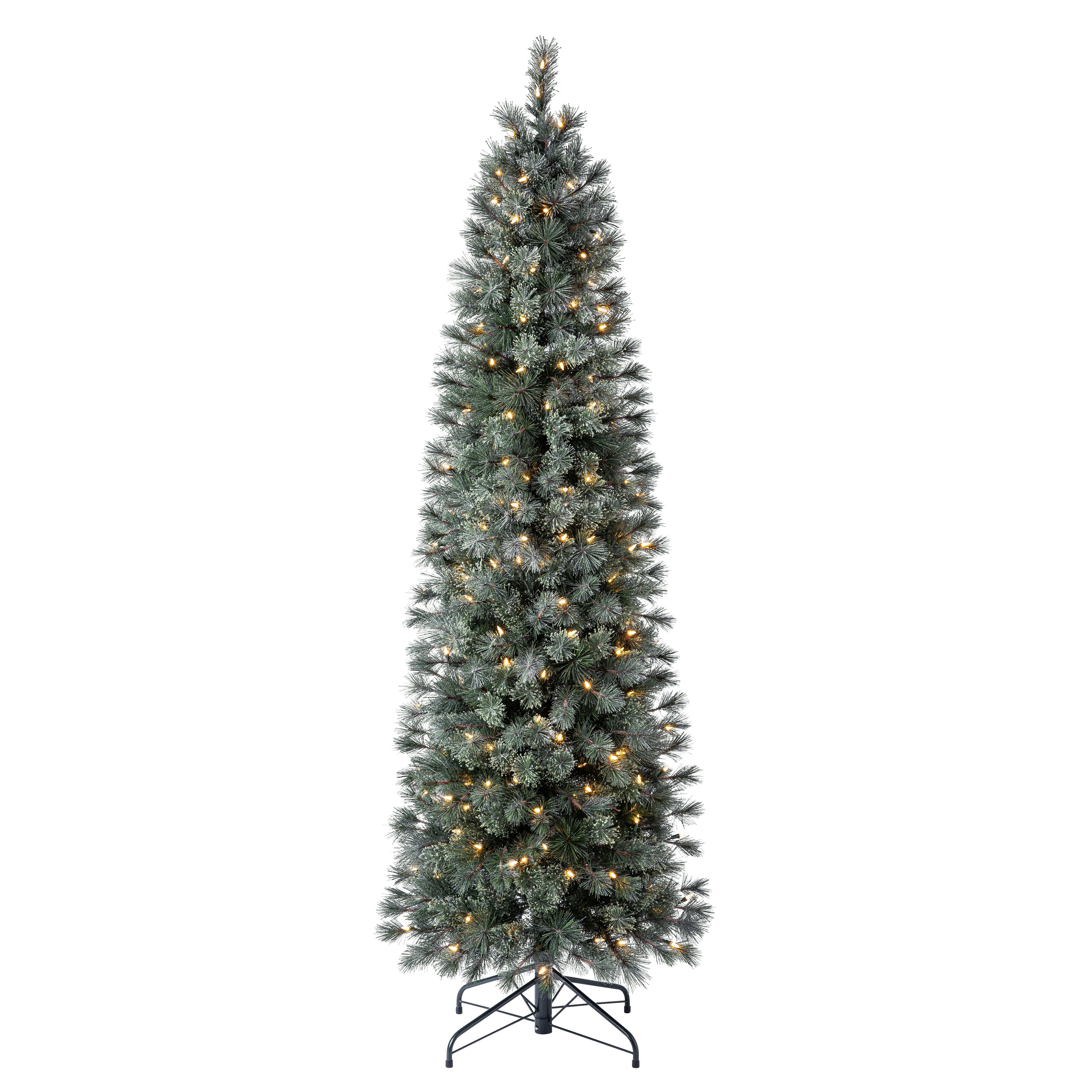 7ft. Pre-Lit Stella Pine Artificial Christmas Tree, Warm White LED Lights by Ashland&#xAE; 