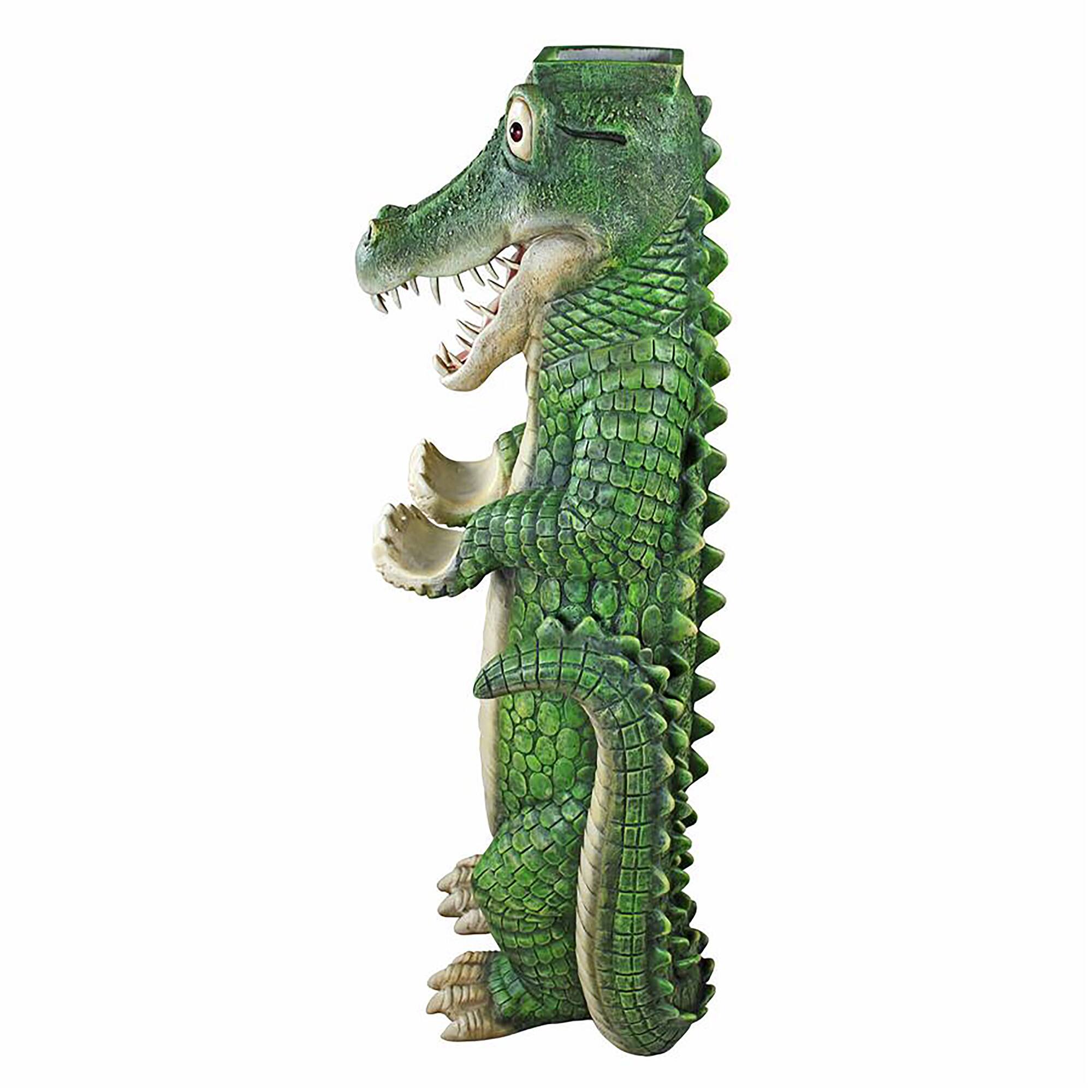 Design Toscano 43&#x22; Postal Gator Mail Post Sleeve Statue