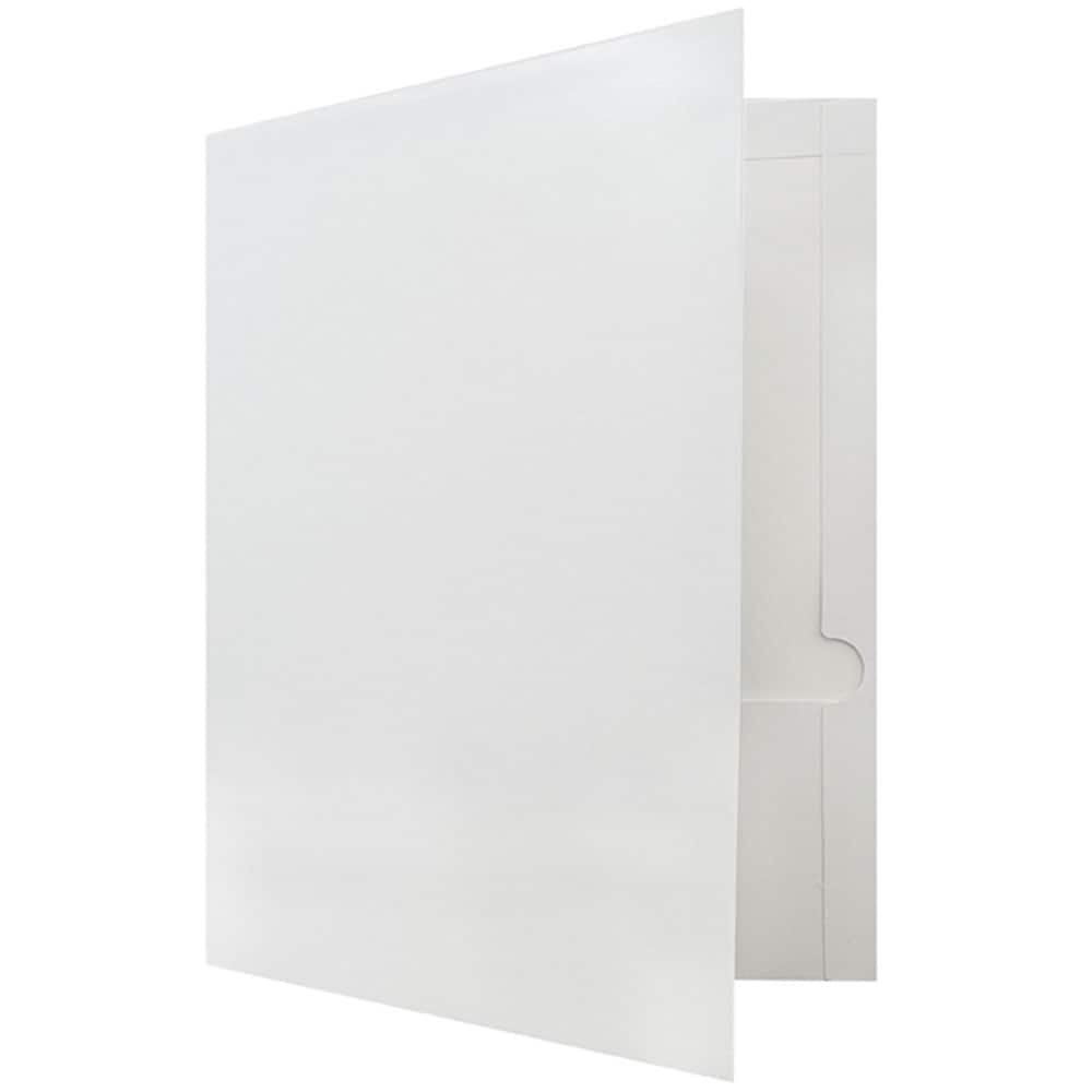 JAM Paper Glossy Laminated Two Pocket Folders, 50ct.