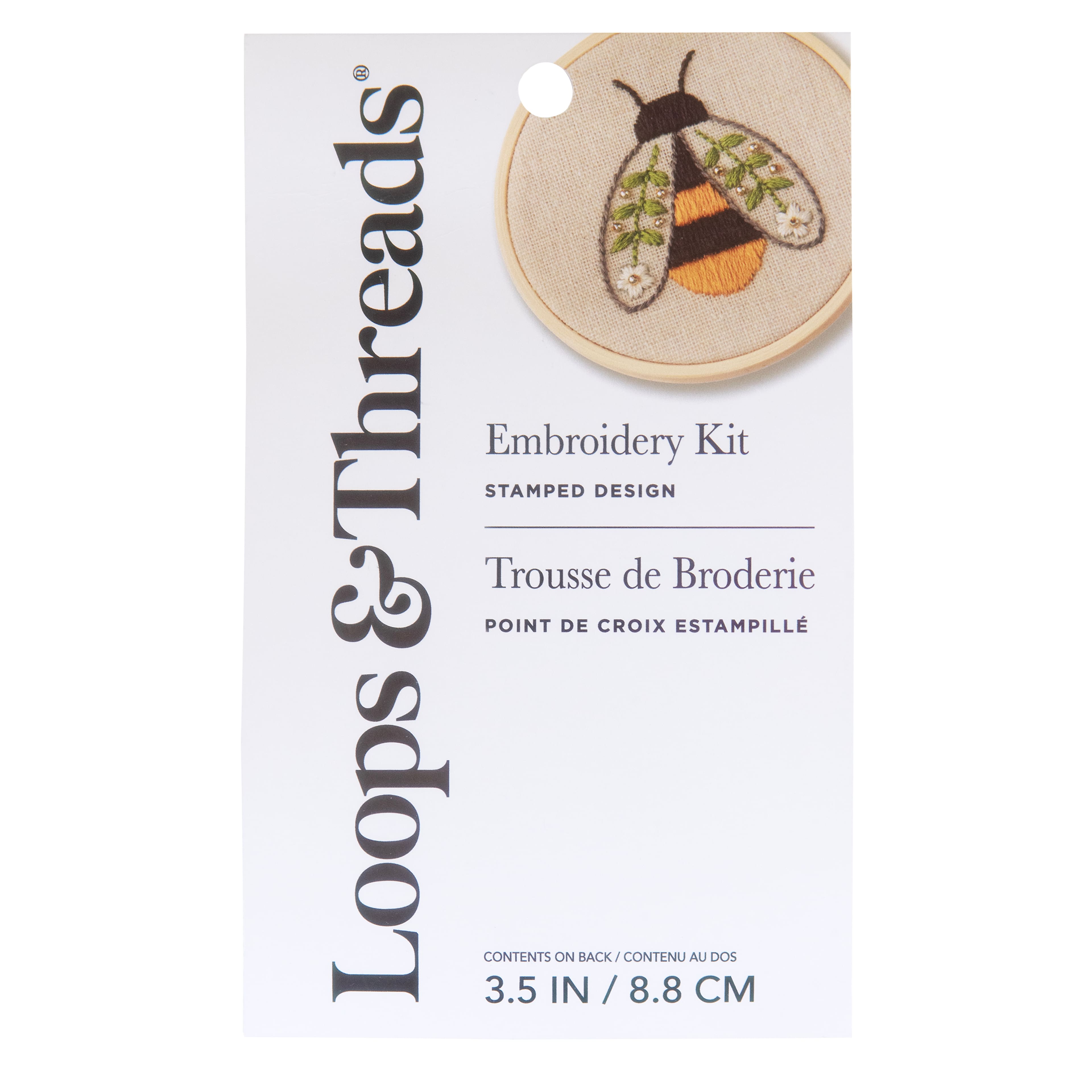 Bumble Bee Embroidery Kit by Loops &#x26; Threads&#xAE;