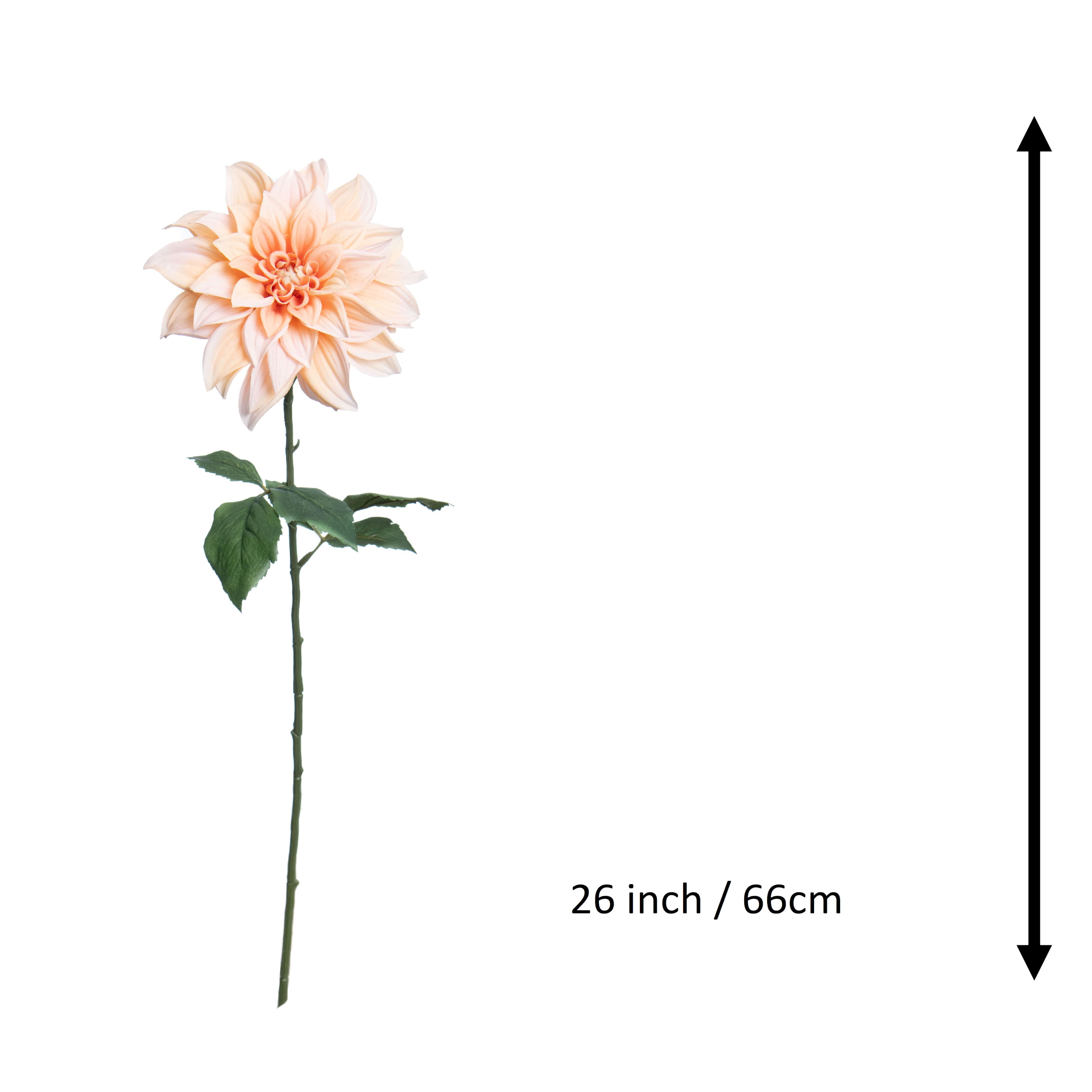 26&#x22; Peach Dahlia Stem by Ashland&#xAE;