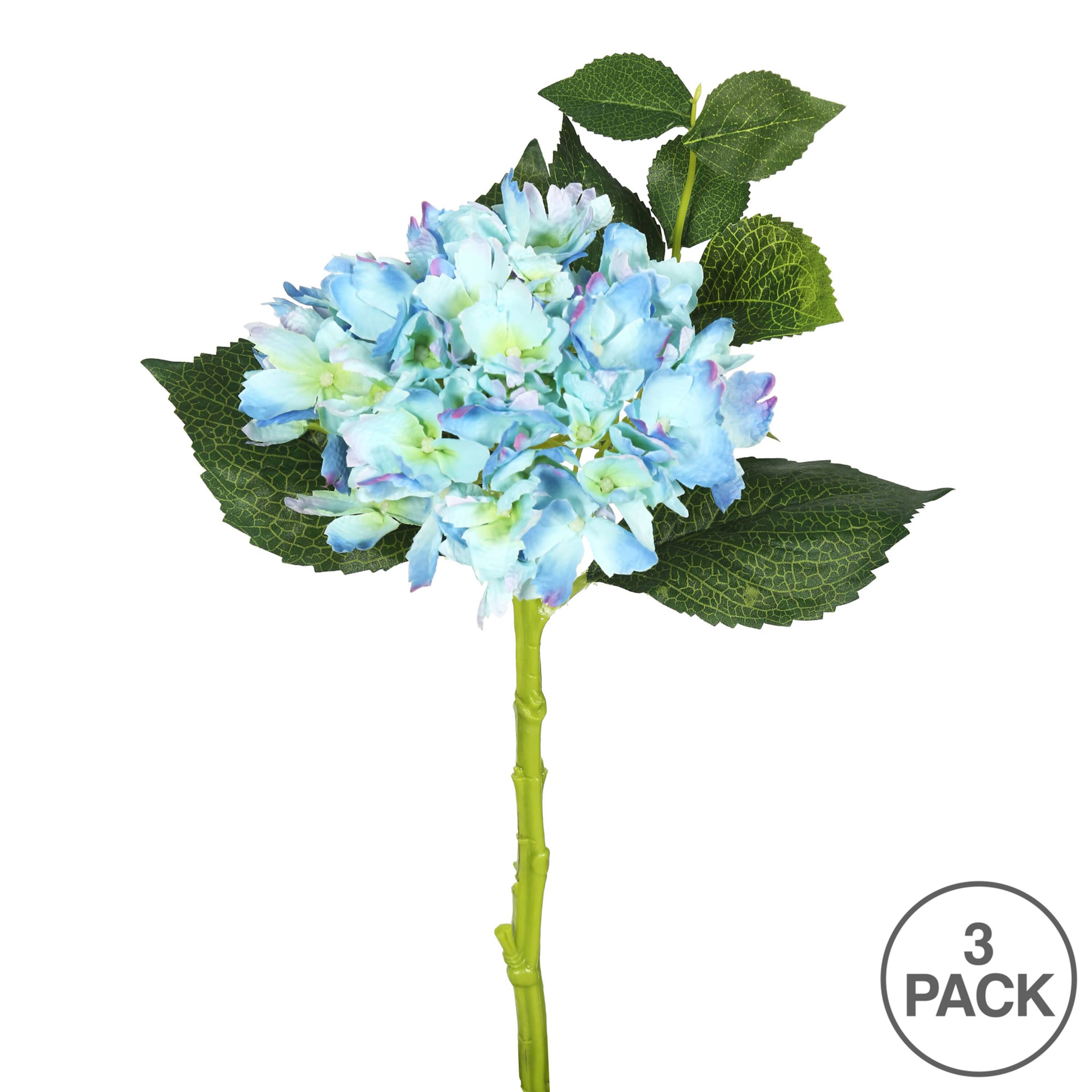 Blue Hydrangea Stem, 3ct.