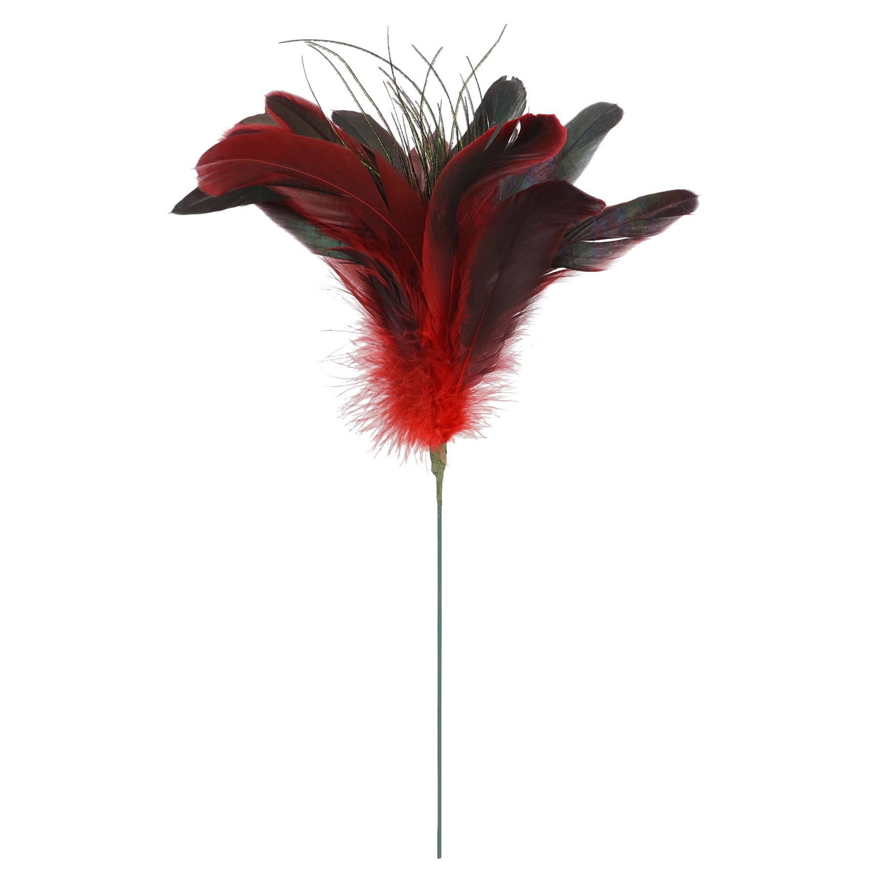 Red Peacock Feather Pick by Ashland® | Michaels