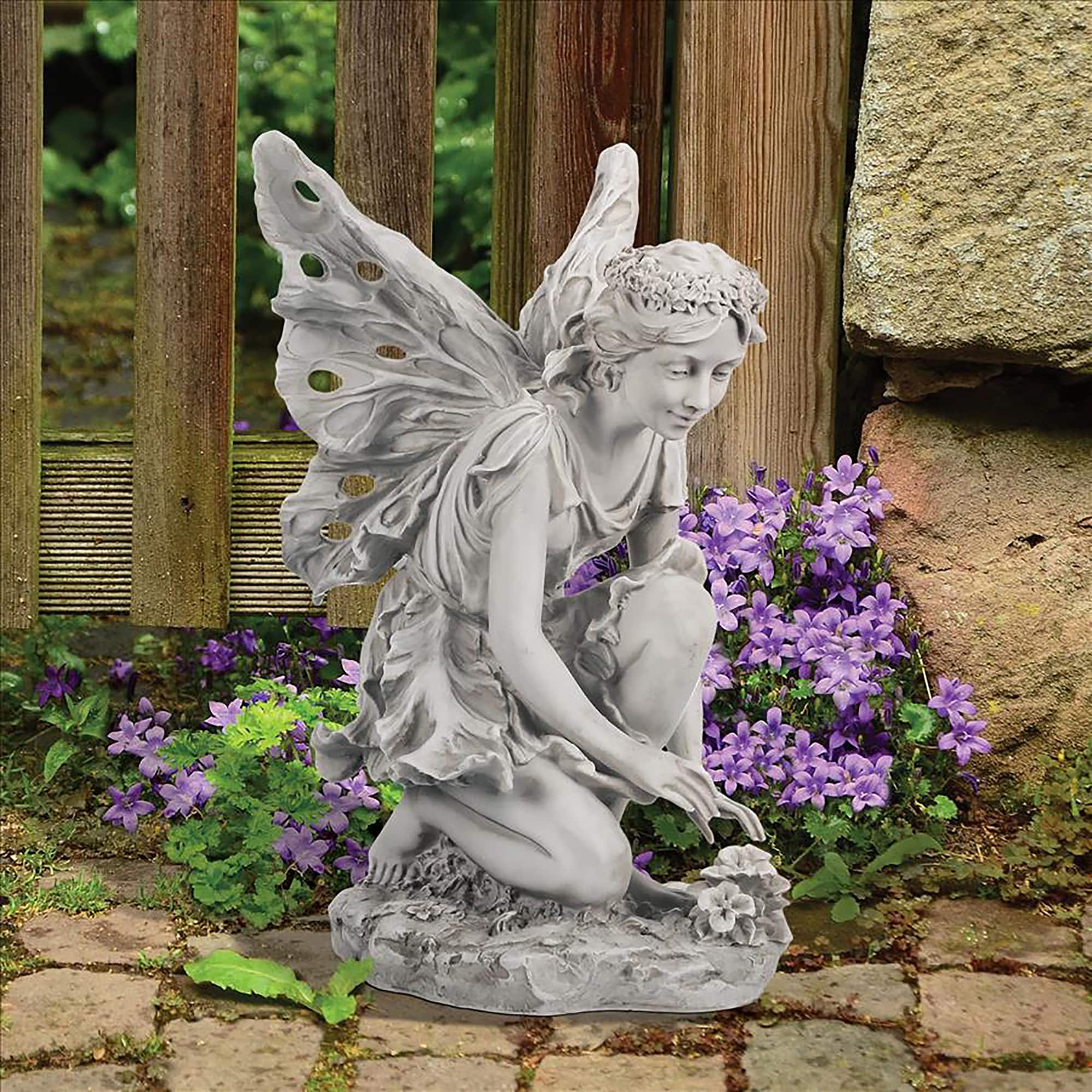Design Toscano 17&#x22; Fiona the Flower Fairy Sculpture