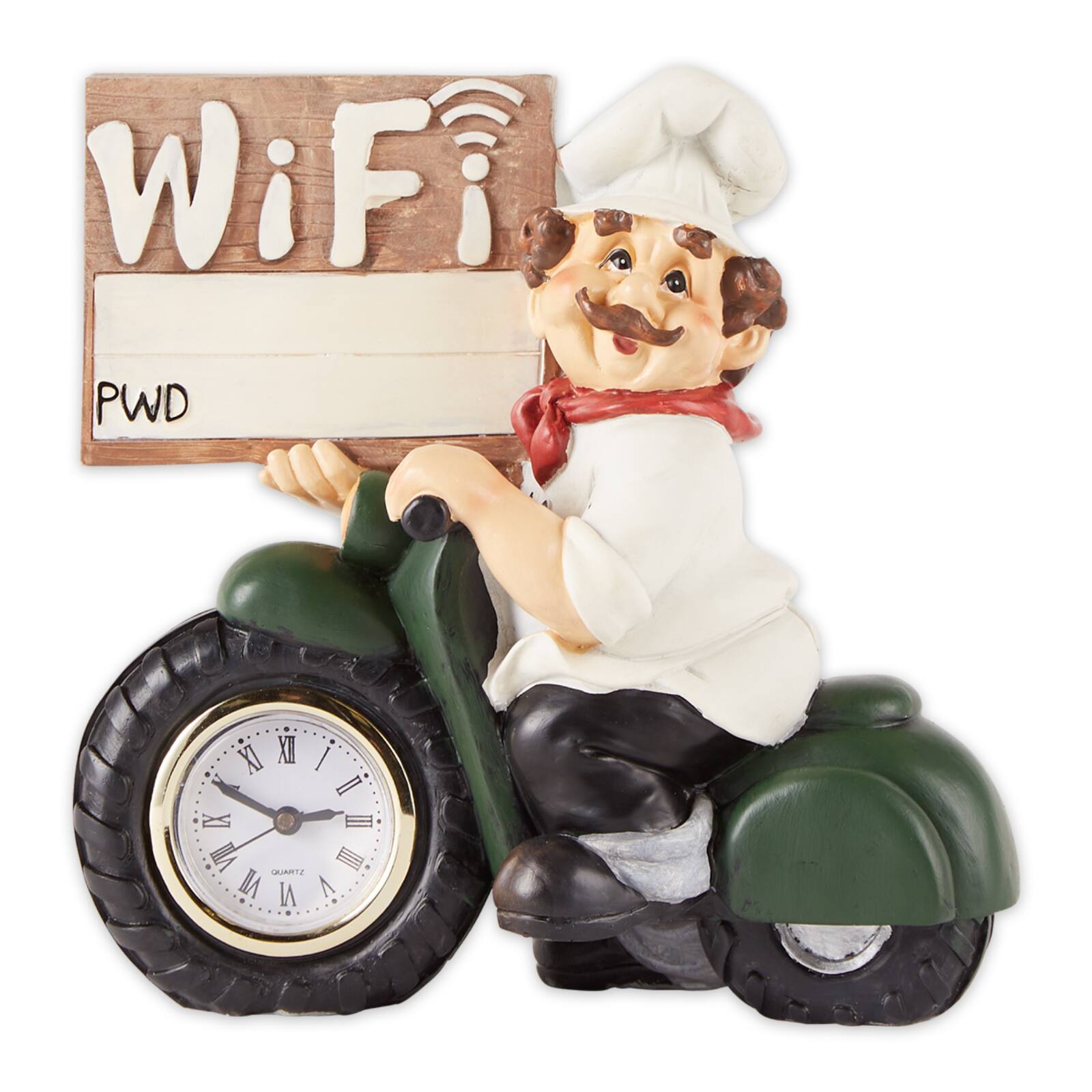 Chef with Wifi Sign &#x26; Clock